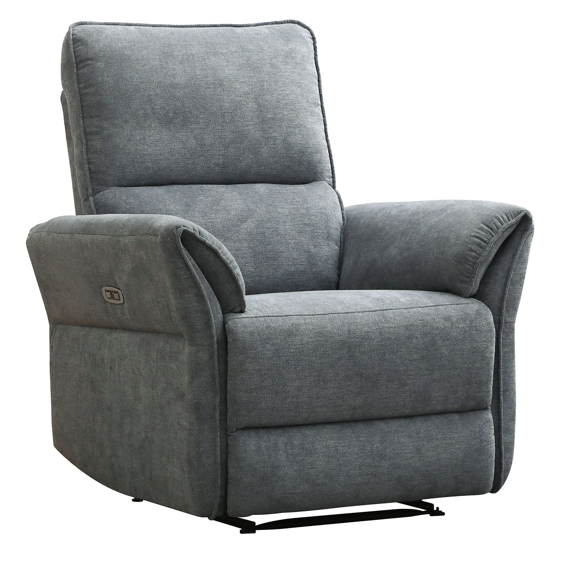 TV-Sessel - grau-blau - Federkern - elektrische Relaxfunktion