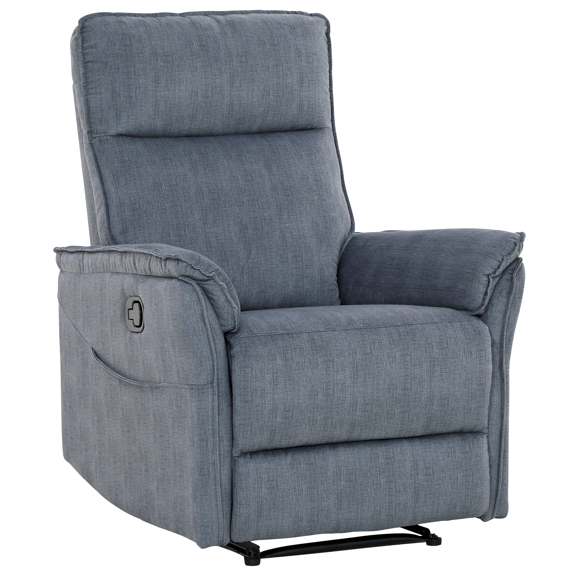 TV-Sessel - navy - Taschenfederkern - manuell verstellbar
