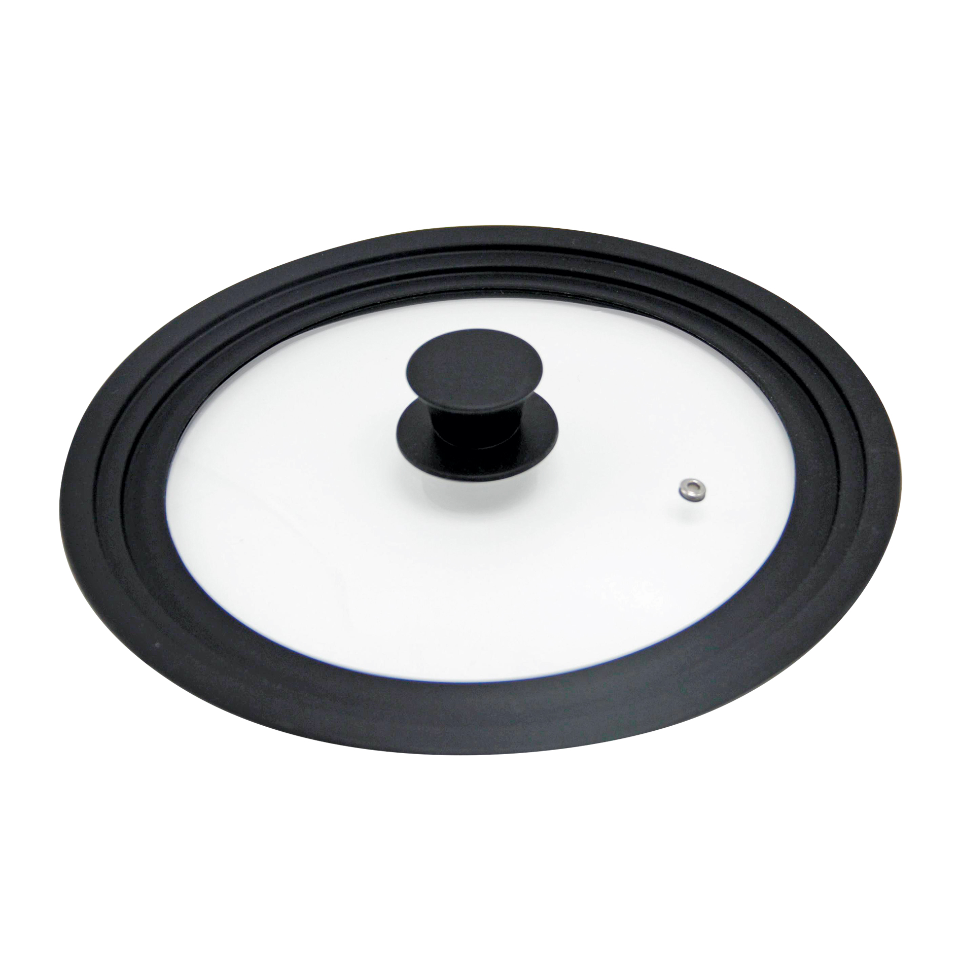 Universal-Glasdeckel - schwarz - Ø 20 cm
