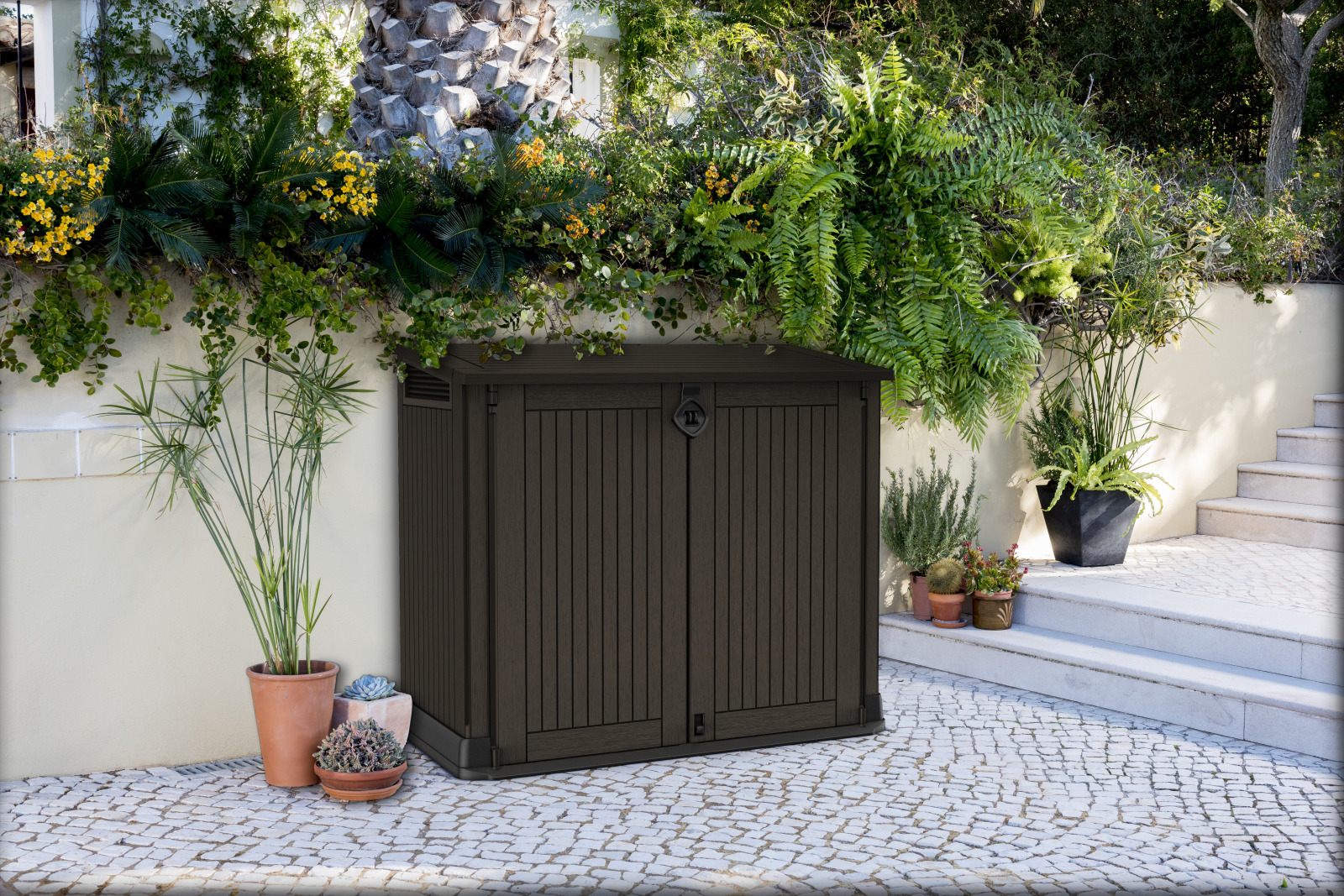Universalbox für den Garten grauschwarz 2x120 Liter Online bei