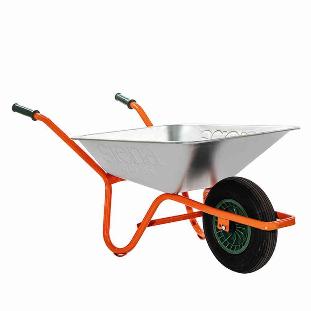 Universalkarre - orange-silber - verzinkt - 85 Liter