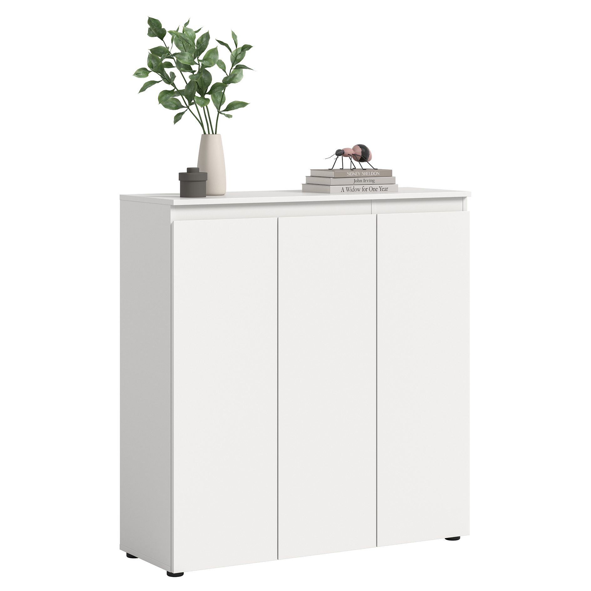 Universalschrank SCARPA - weiß - 3 Türen - 105 cm breit