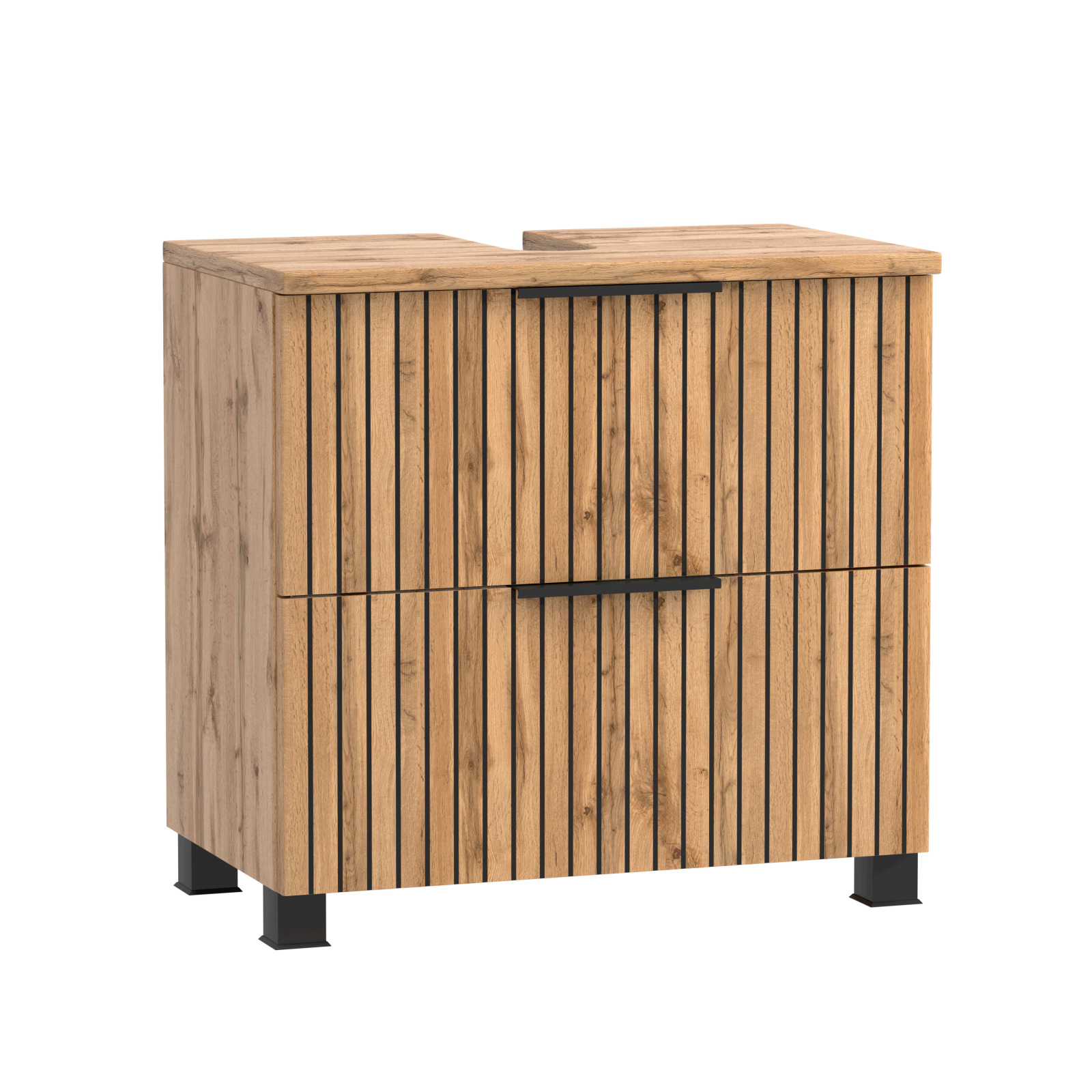 Unterbeckenschrank CHESTER - Wotaneiche - ein Auszug - eine Klappe - 60 cm