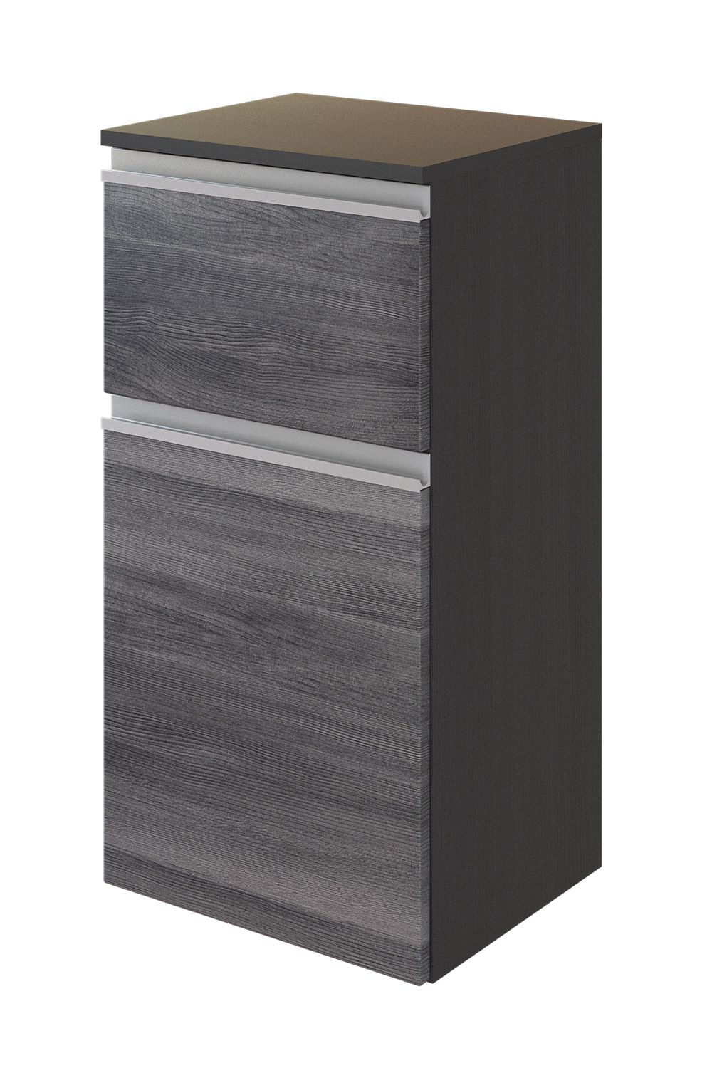 Unterschrank AREZZO - graphitgrau-Eiche rauchsilber - 40 cm