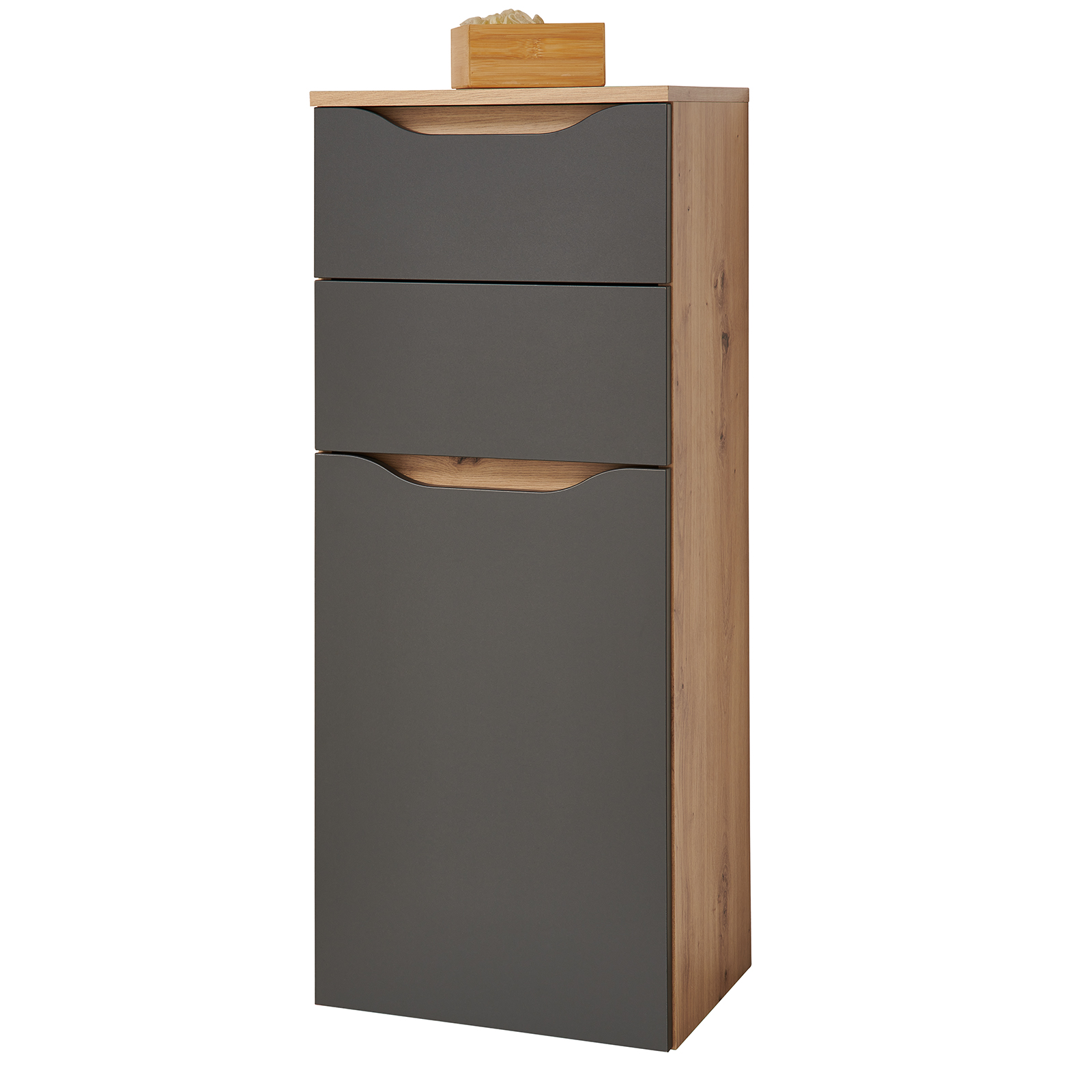 Unterschrank - Artisan Eiche - anthrazit - SoftClose - 40 cm