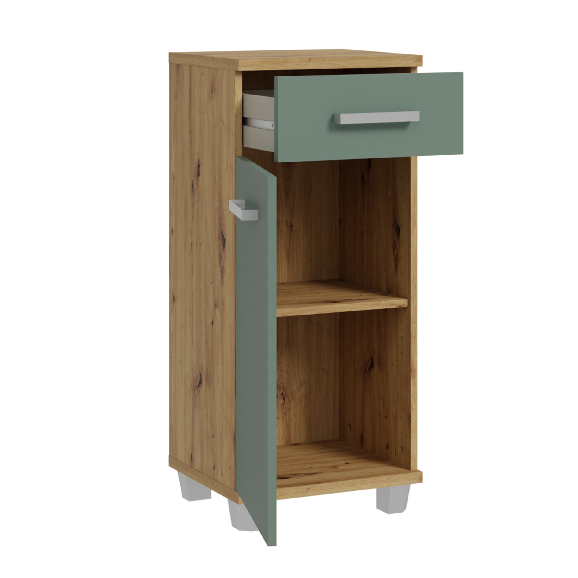 Unterschrank - Artisan Eiche - salbei - 40 cm