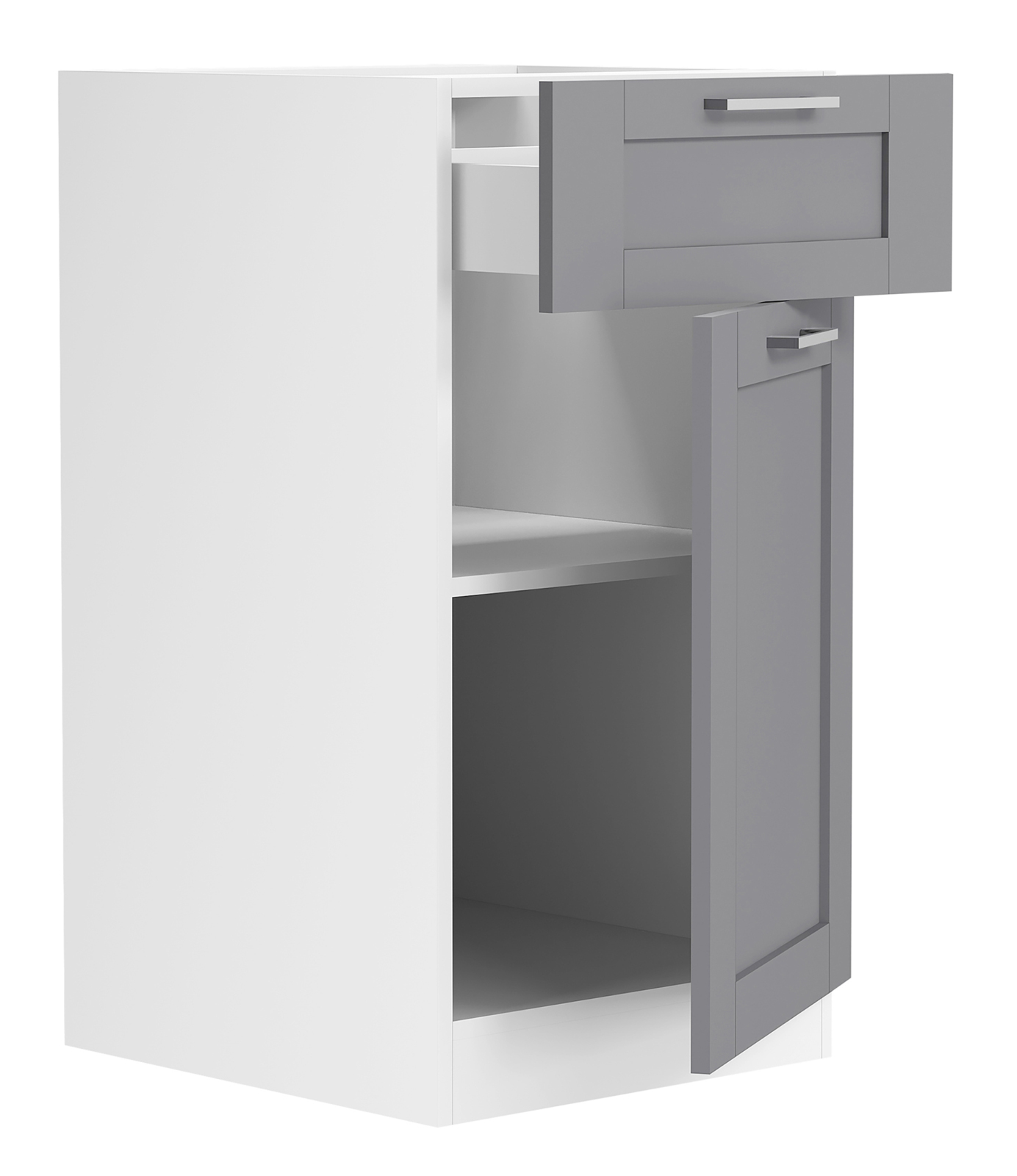Unterschrank COLURA - weiß-anthrazit - 40 cm