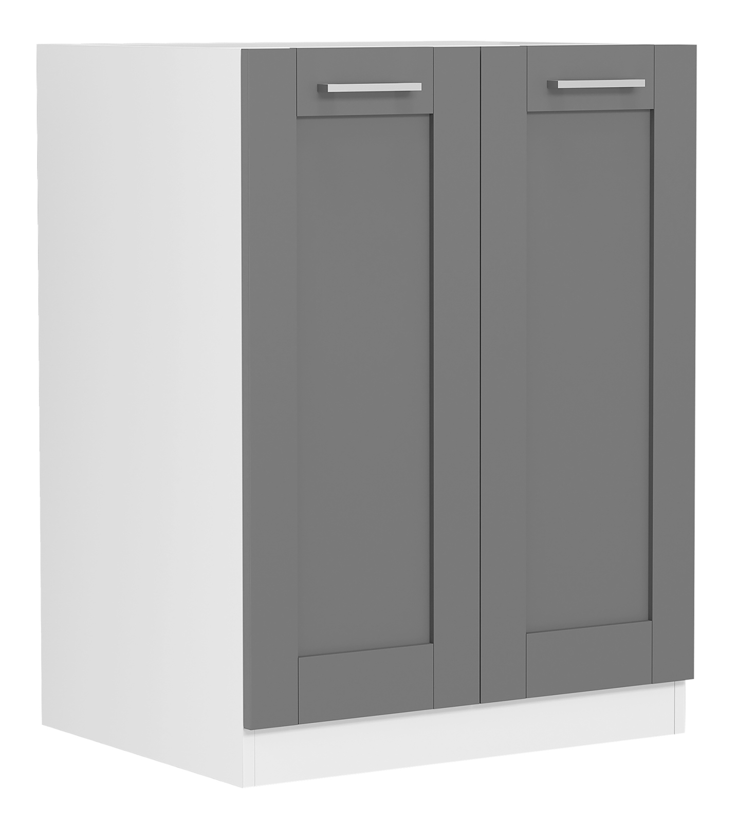 Unterschrank COLURA - weiß-anthrazit - 60 cm