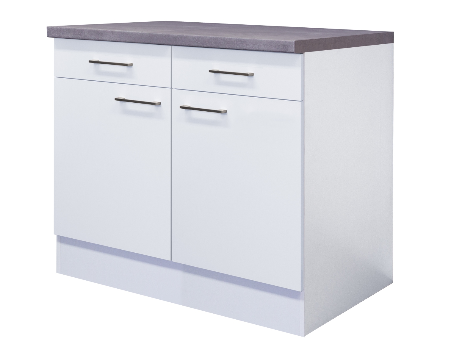 Unterschrank ELEA - weiß-Beton - 100 cm