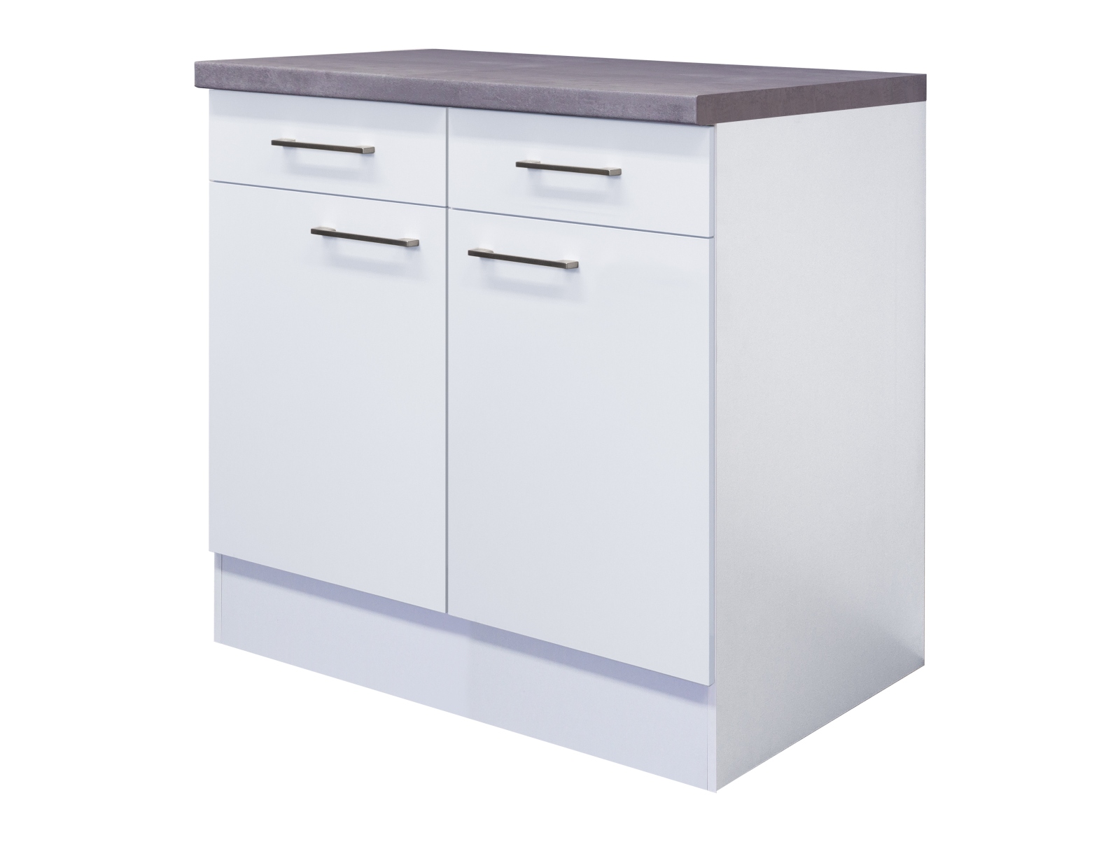 Unterschrank ELEA - weiß-Beton - 80 cm