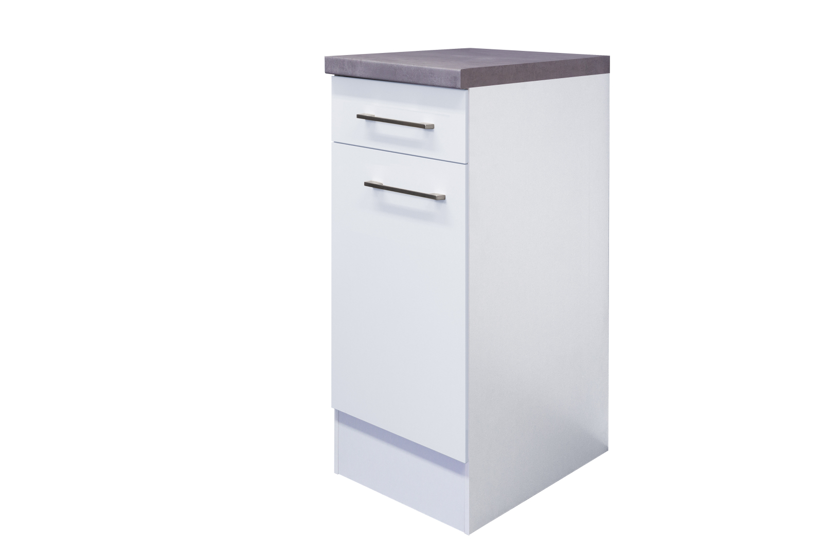 Unterschrank ELEA - weiß-Betongrau - 30 cm