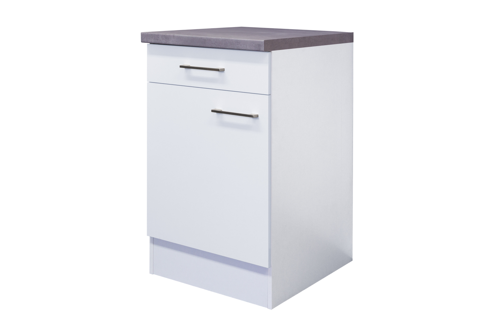 Unterschrank ELEA - weiß-Betongrau - 50 cm