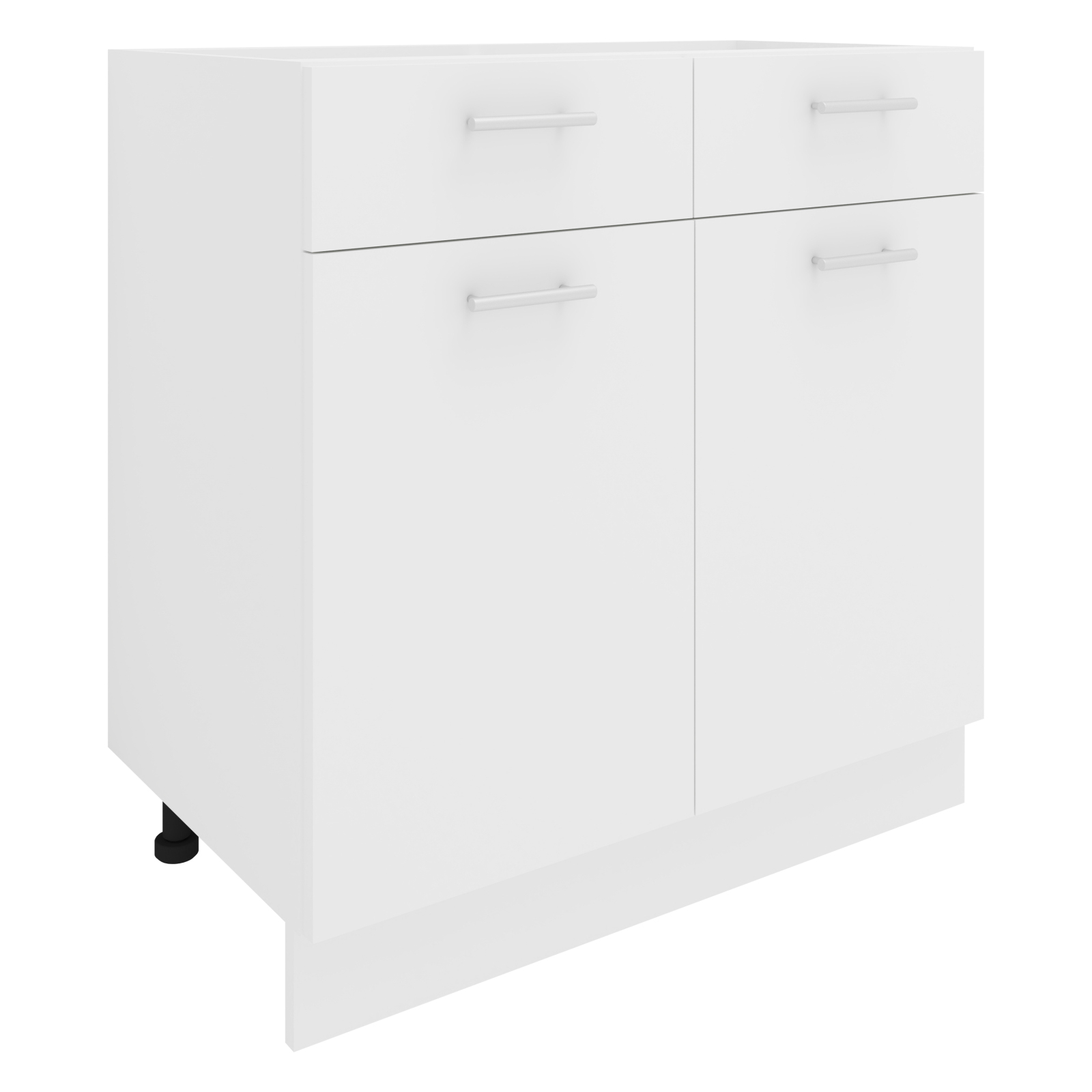 Unterschrank ESILO - weiß - 2 Schubkästen - 80 cm
