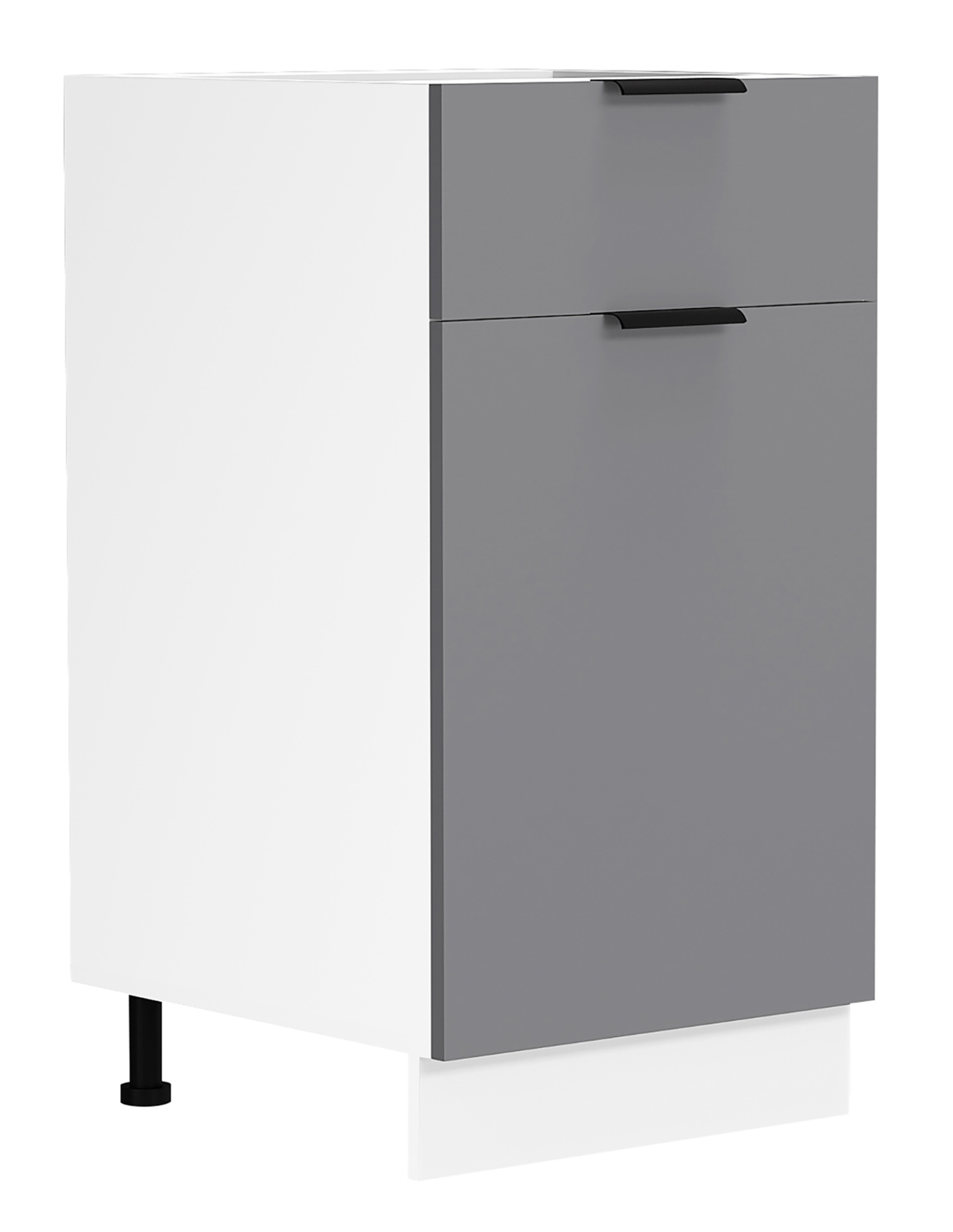 Unterschrank FASOLA - weiß-anthrazit - 40 cm