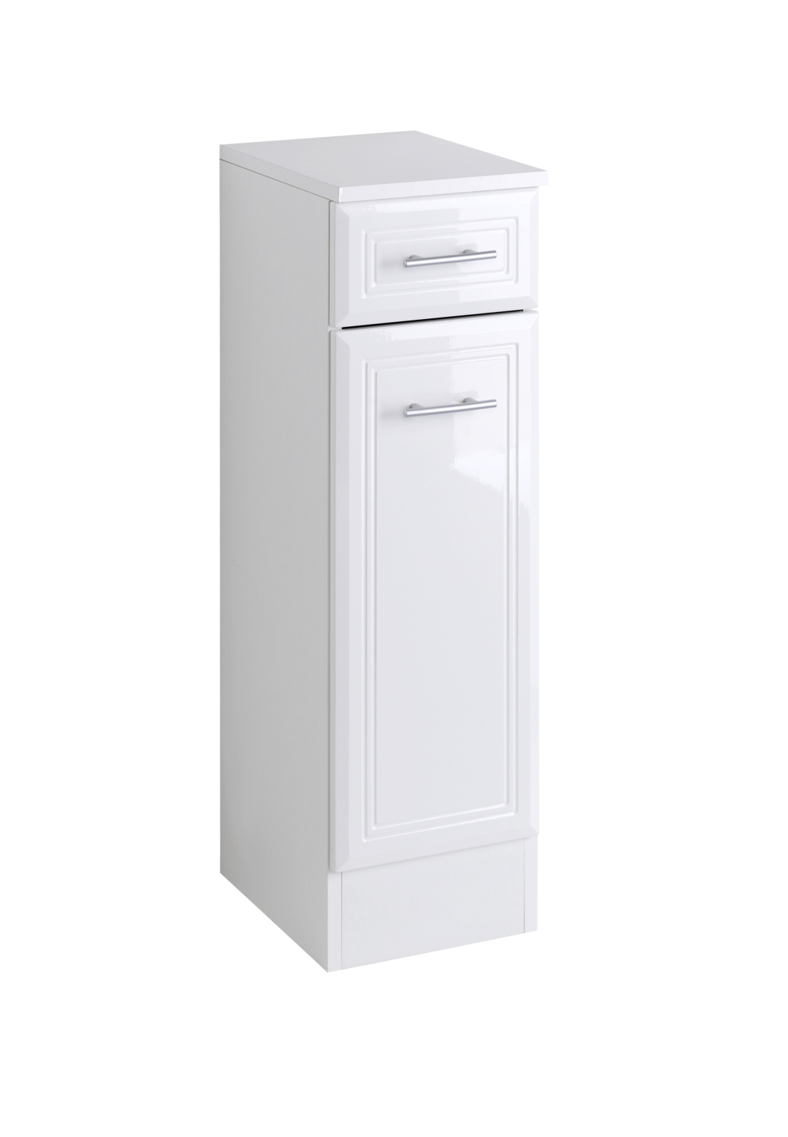 Unterschrank NEAPEL - weiß Hochglanz - 25 cm