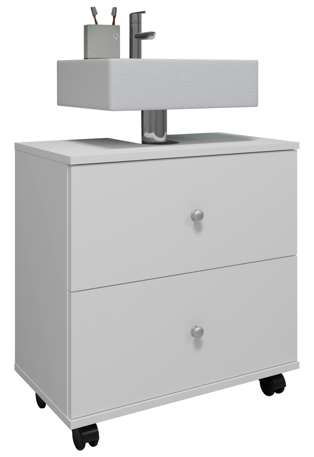 Unterschrank NILOSI L - weiß - 60 cm breit