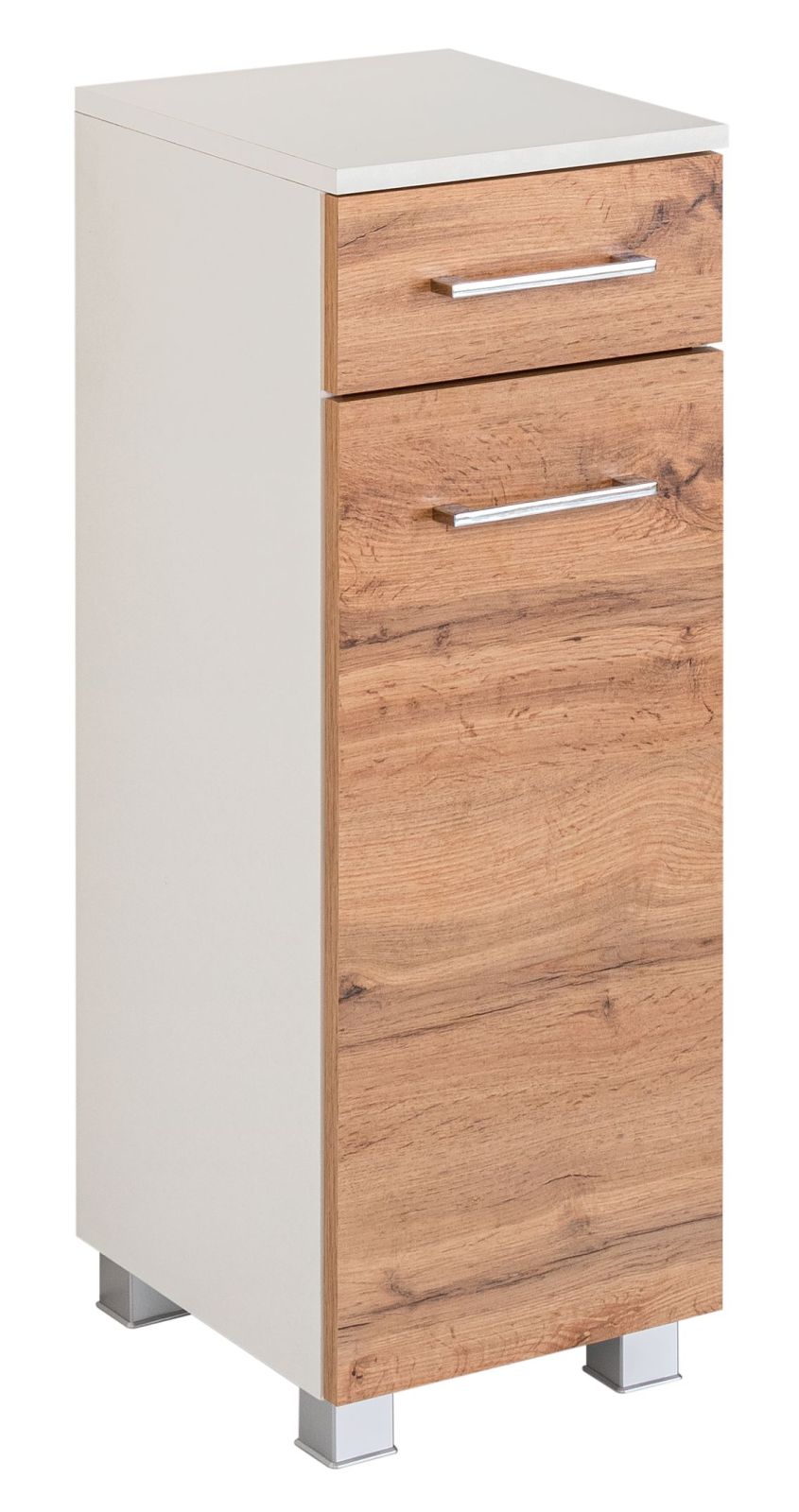 Unterschrank PARIS - Wotaneiche - weiß - 30 cm