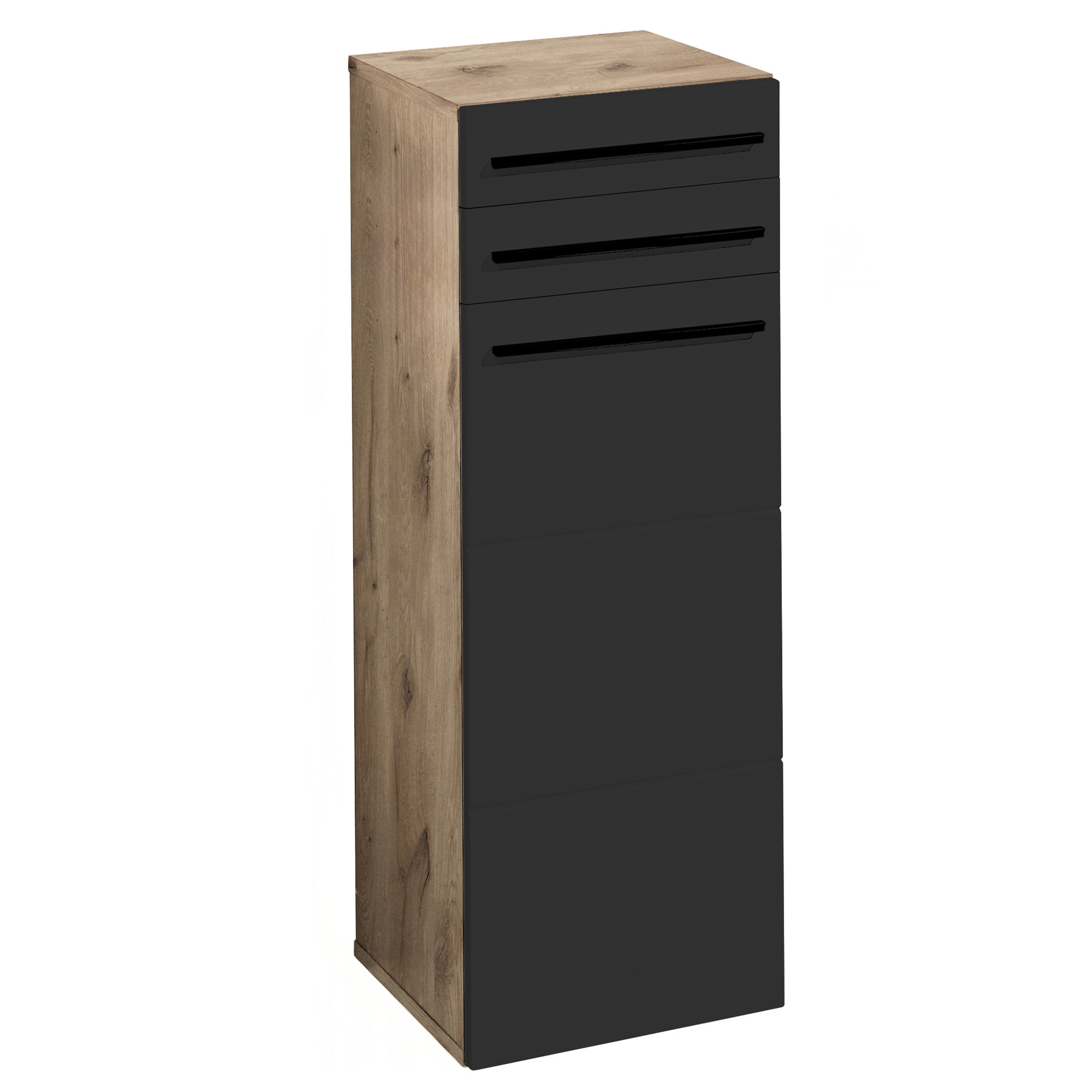 Unterschrank - Viking Oak - schwarz - 104 cm hoch