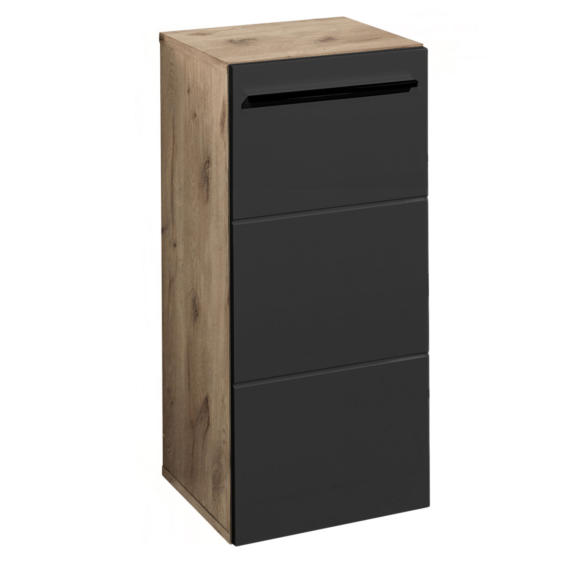 Unterschrank - Viking Oak - schwarz - 72 cm hoch