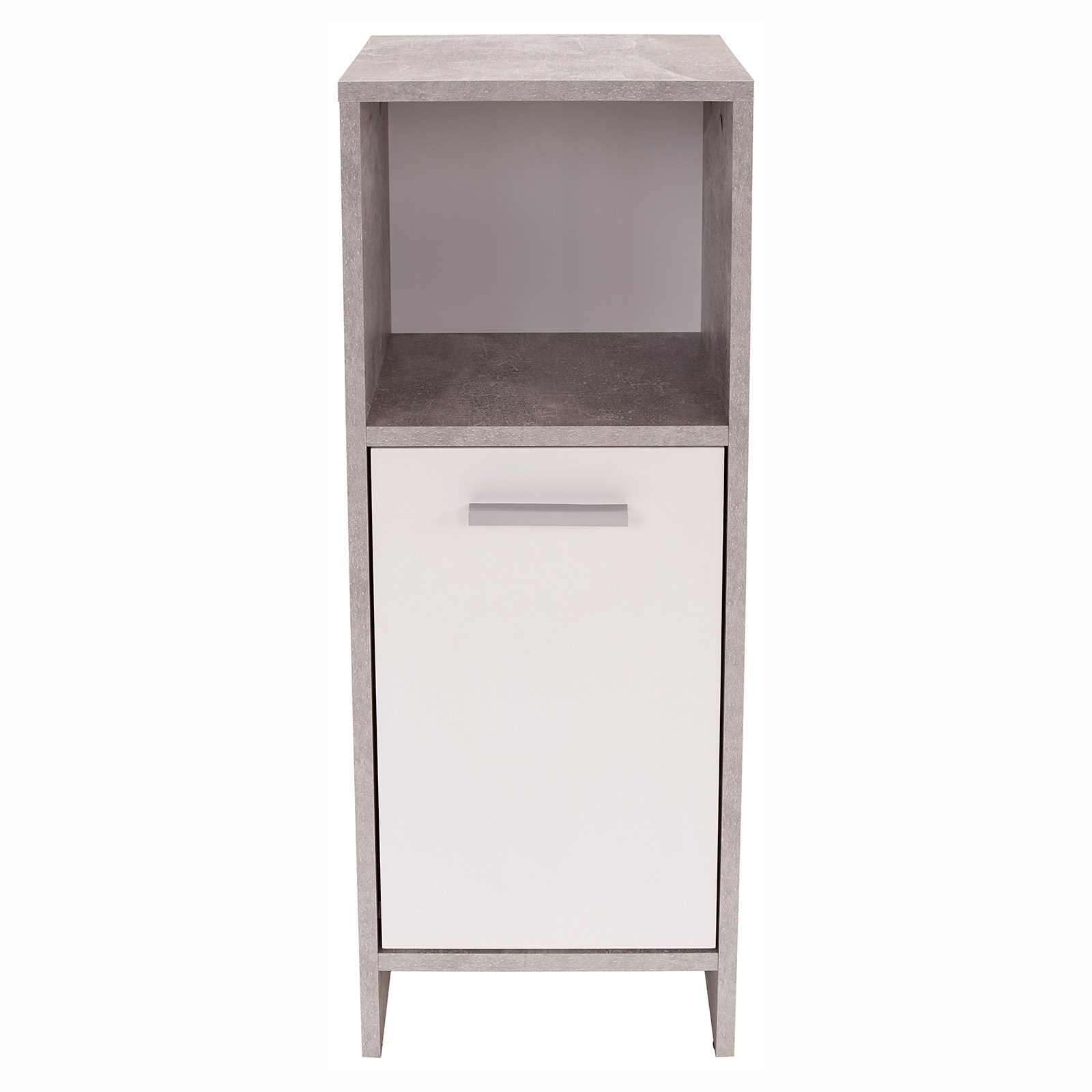 Unterschrank - weiß-Betonoptik - 82 cm hoch