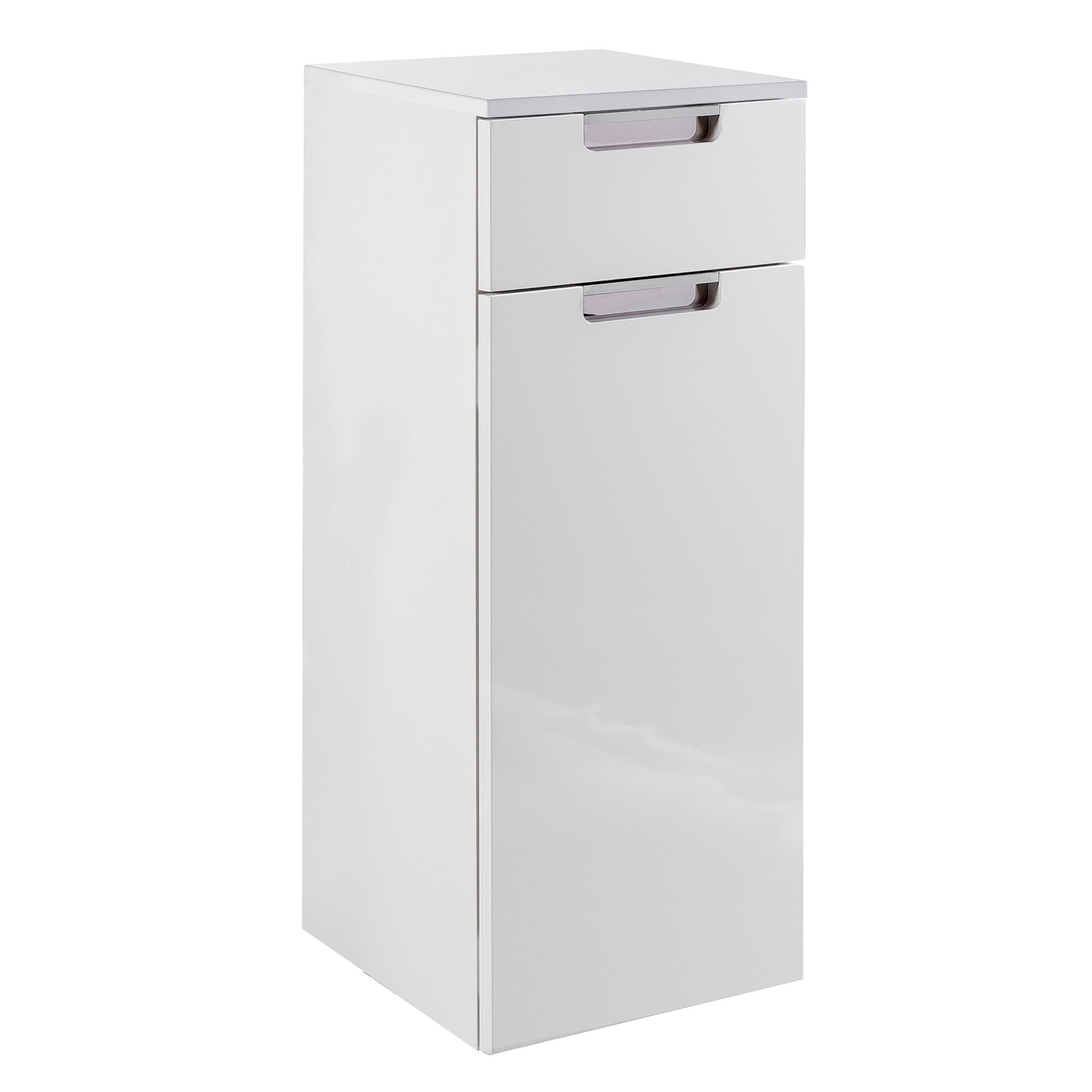 Unterschrank - weiß Hochglanz - 33 cm