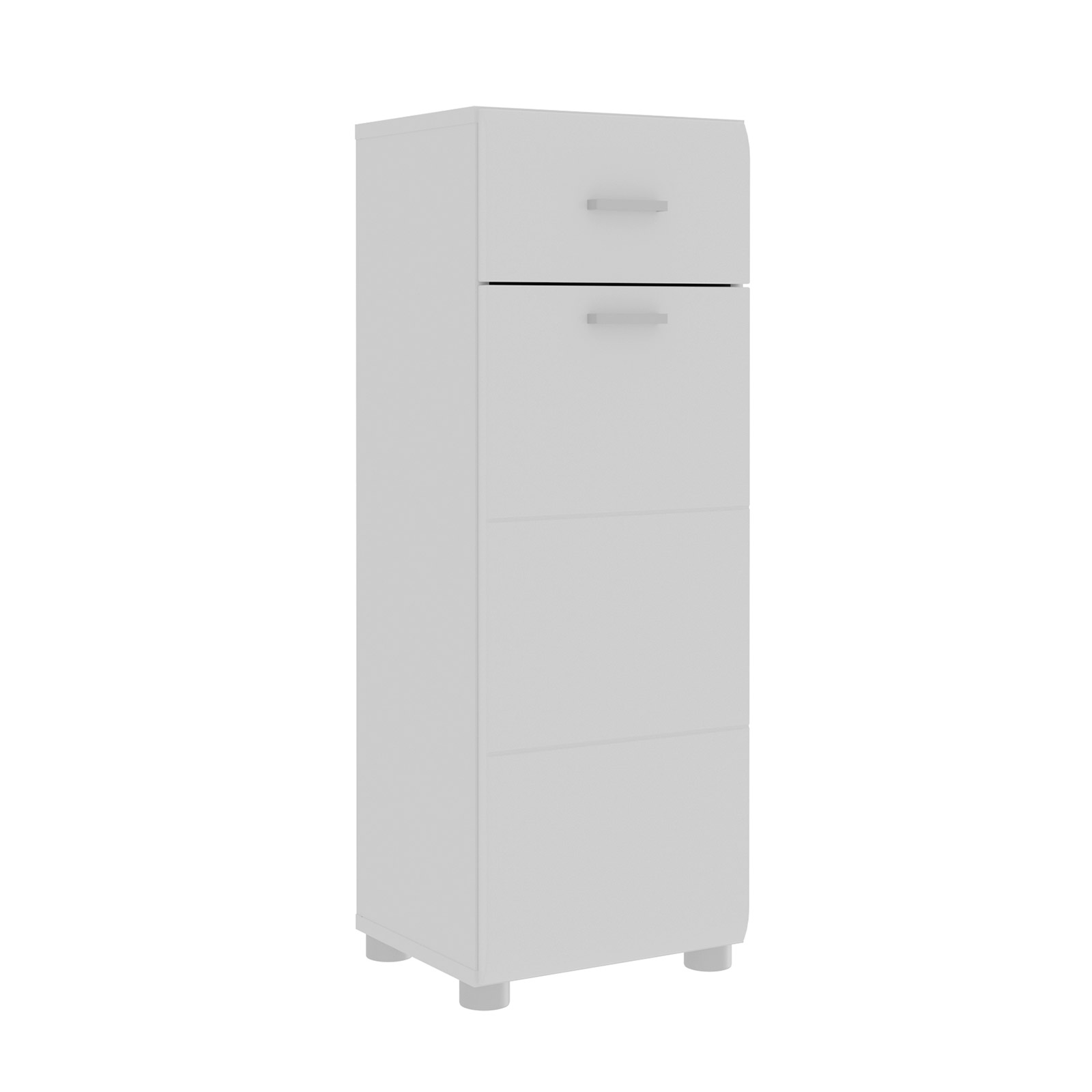 Unterschrank - weiß Hochglanz-weiß - 83 cm hoch