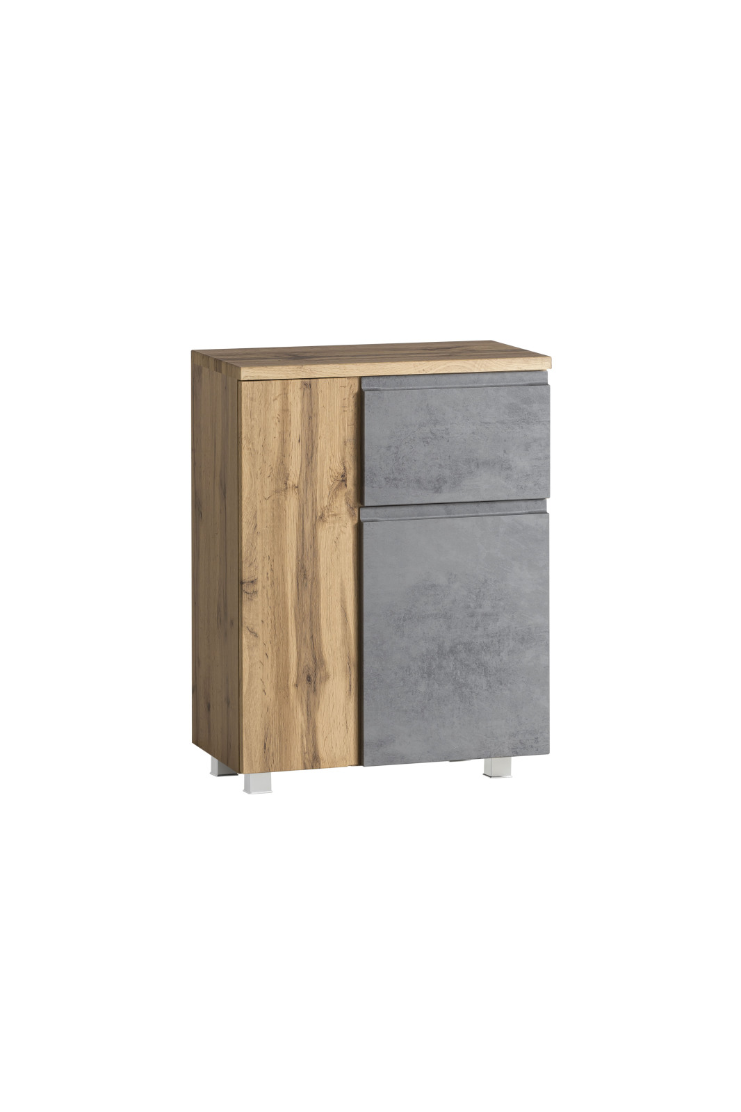 Unterschrank - Wotaneiche - Oxid Beton - 65 cm