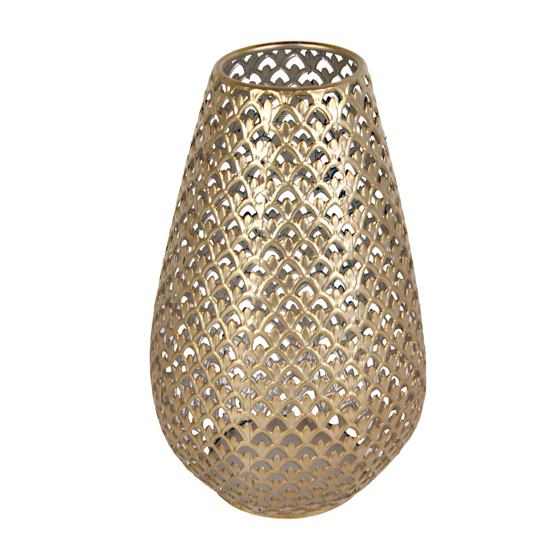 Vase - gold - Metall - 27,5 cm