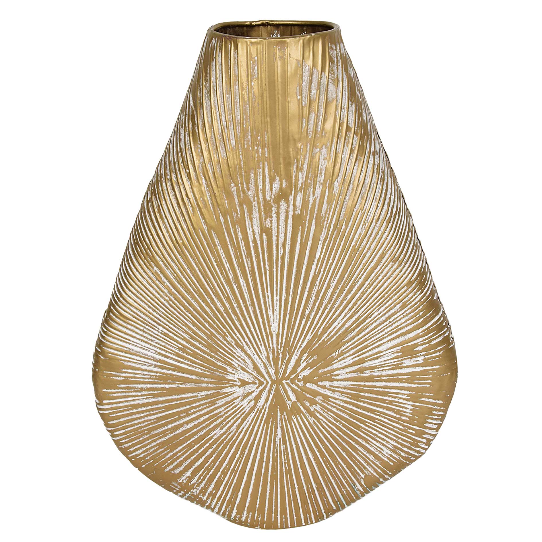 Vase - gold - Metall - 37,5 cm