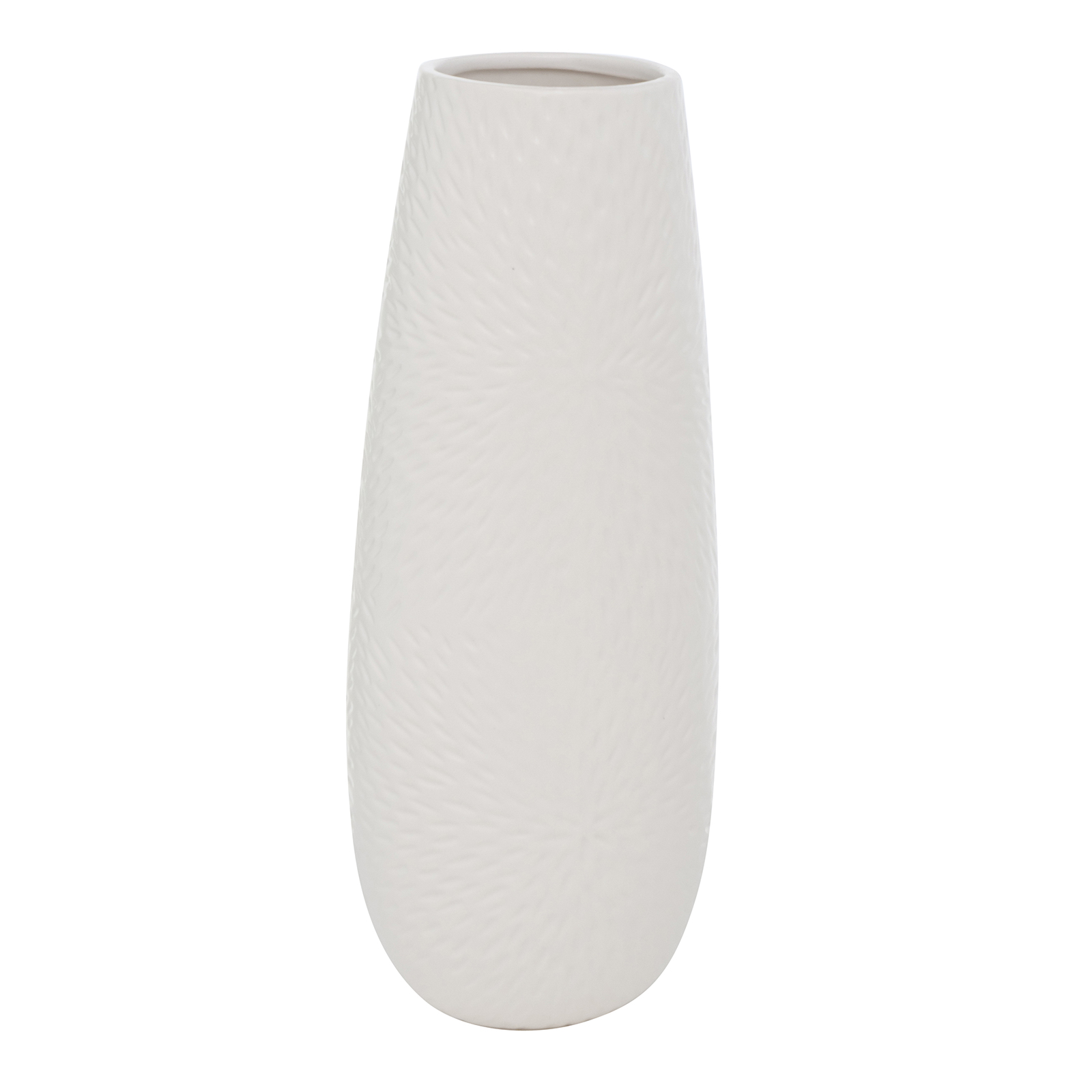 Vase - weiß - 31 cm hoch