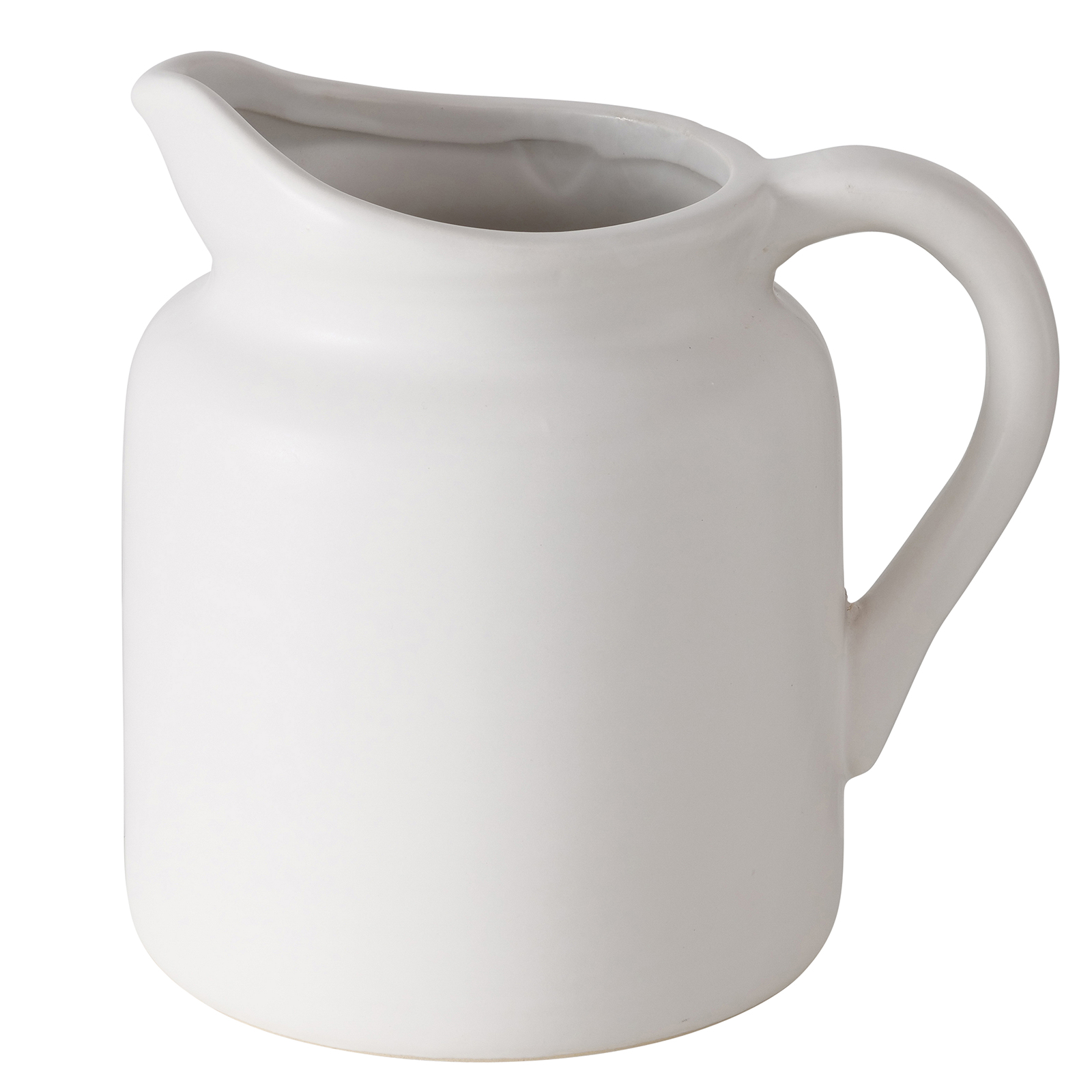Vase - weiß matt - Steingut