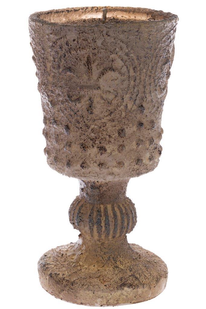 Vasenkerze - gold - 18 cm