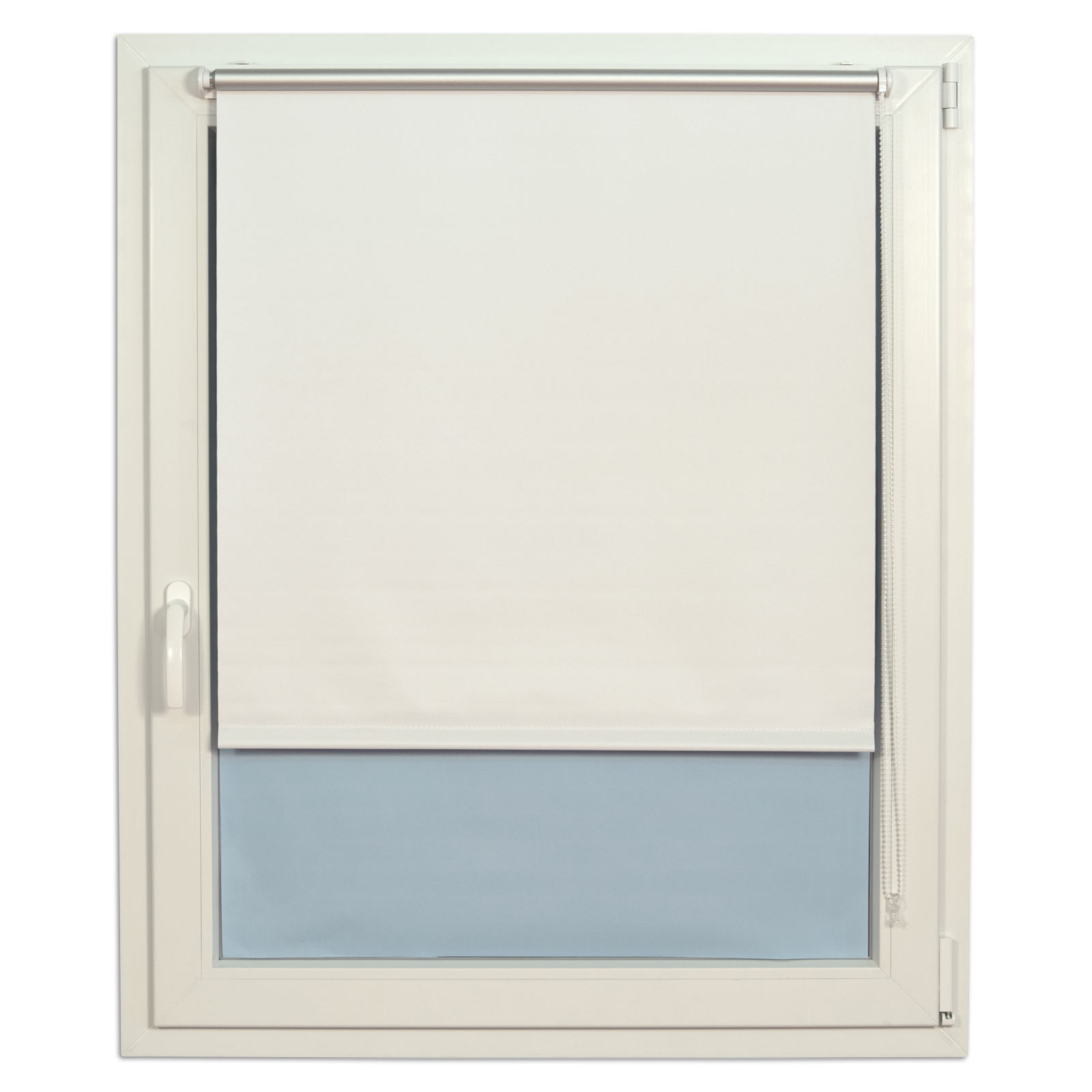 Verdunklungsrollo - weiß - 60x160 cm