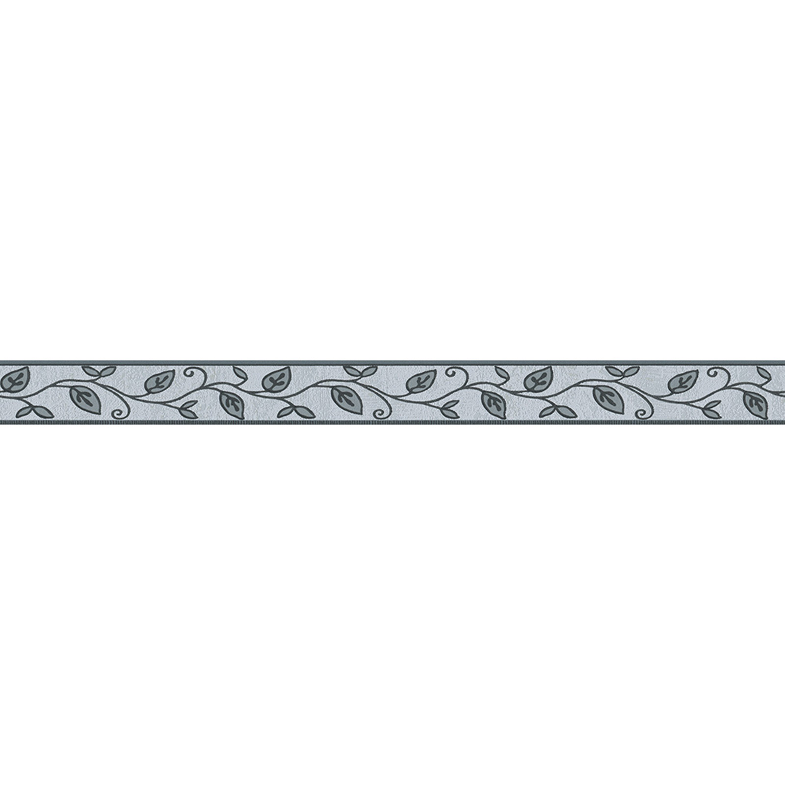 Vinyl-Borte ONLY BORDERS 7 - grau - Blumen - 5 cm