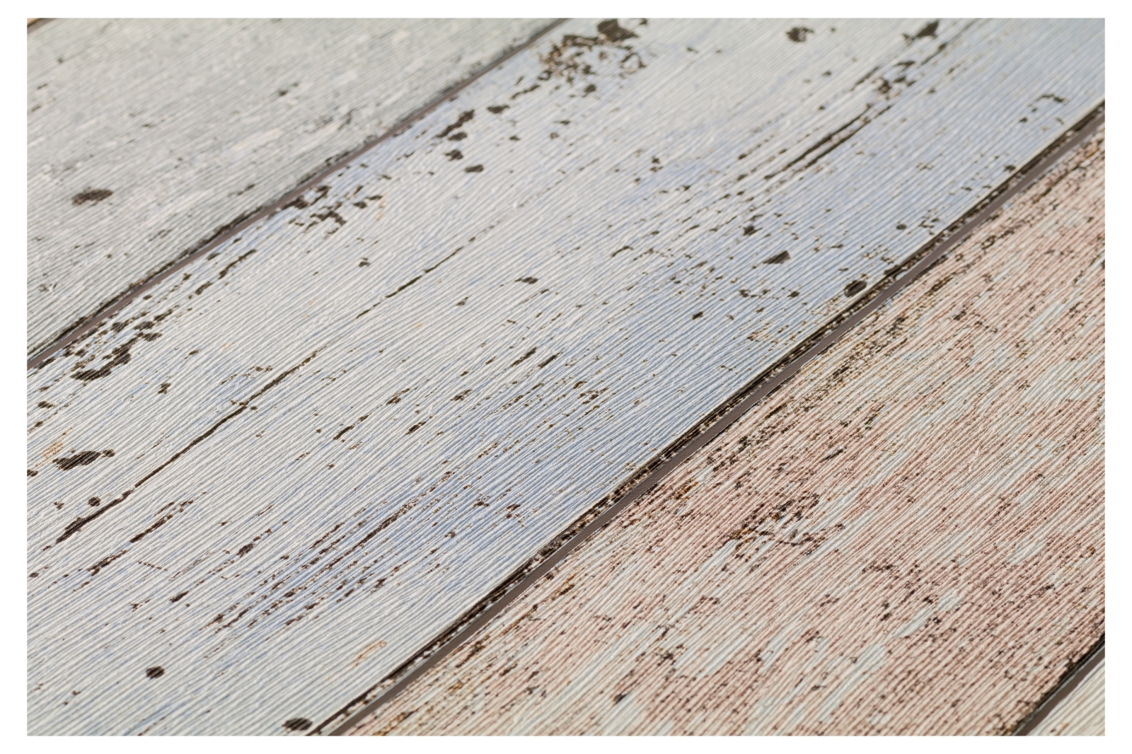Vinyltapete BEST OF WOOD´N STONE - beige-blau - 10 Meter