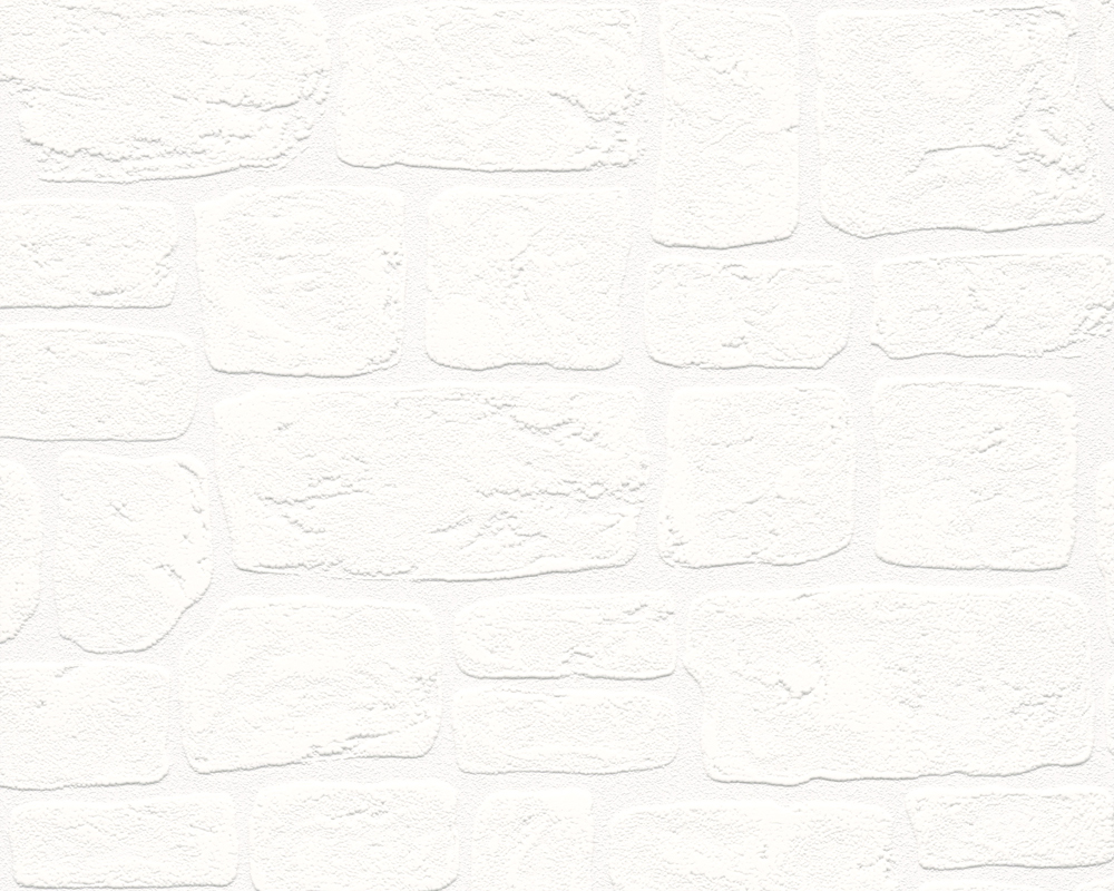 Vinyltapete SIMPLY WHITE 3 - weiß - 10 Meter