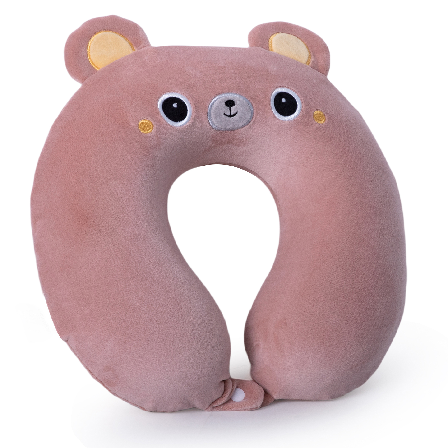 Visco-Nackenkissen BÄR - rosa - 30x30 cm