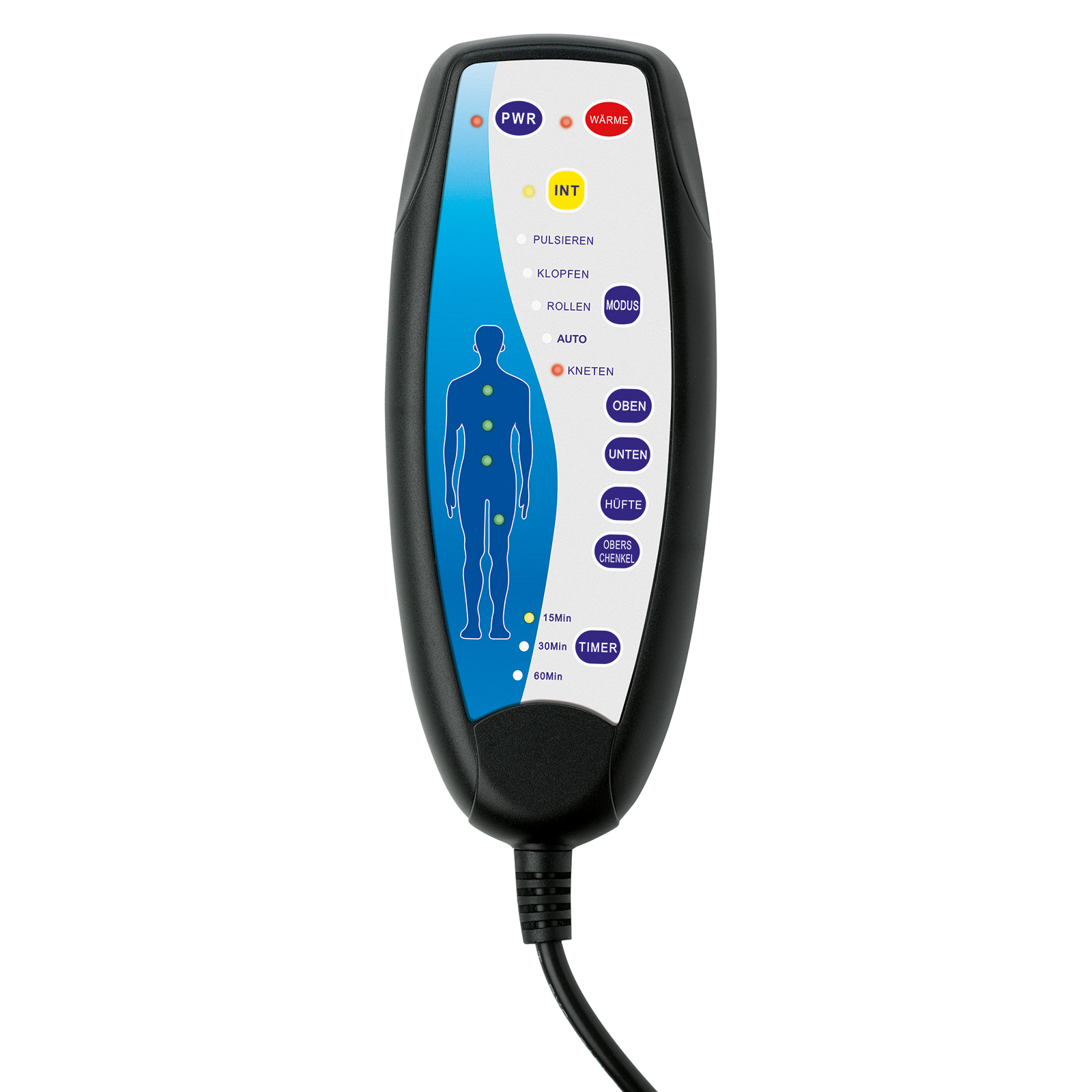 VITALMAXX Massagesitzauflage - schwarz - mit Fernbedienung