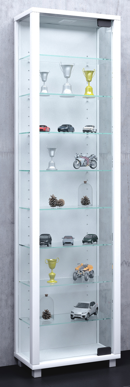 Vitrine EDANA MAXI - weiß - 33 cm