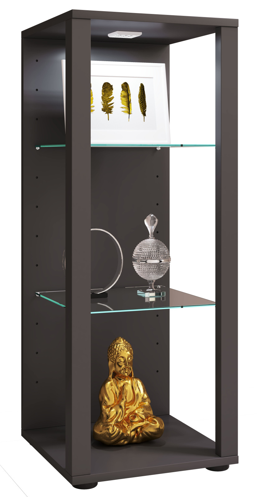 Vitrine GLASOL M - anthrazit - 35x90 cm