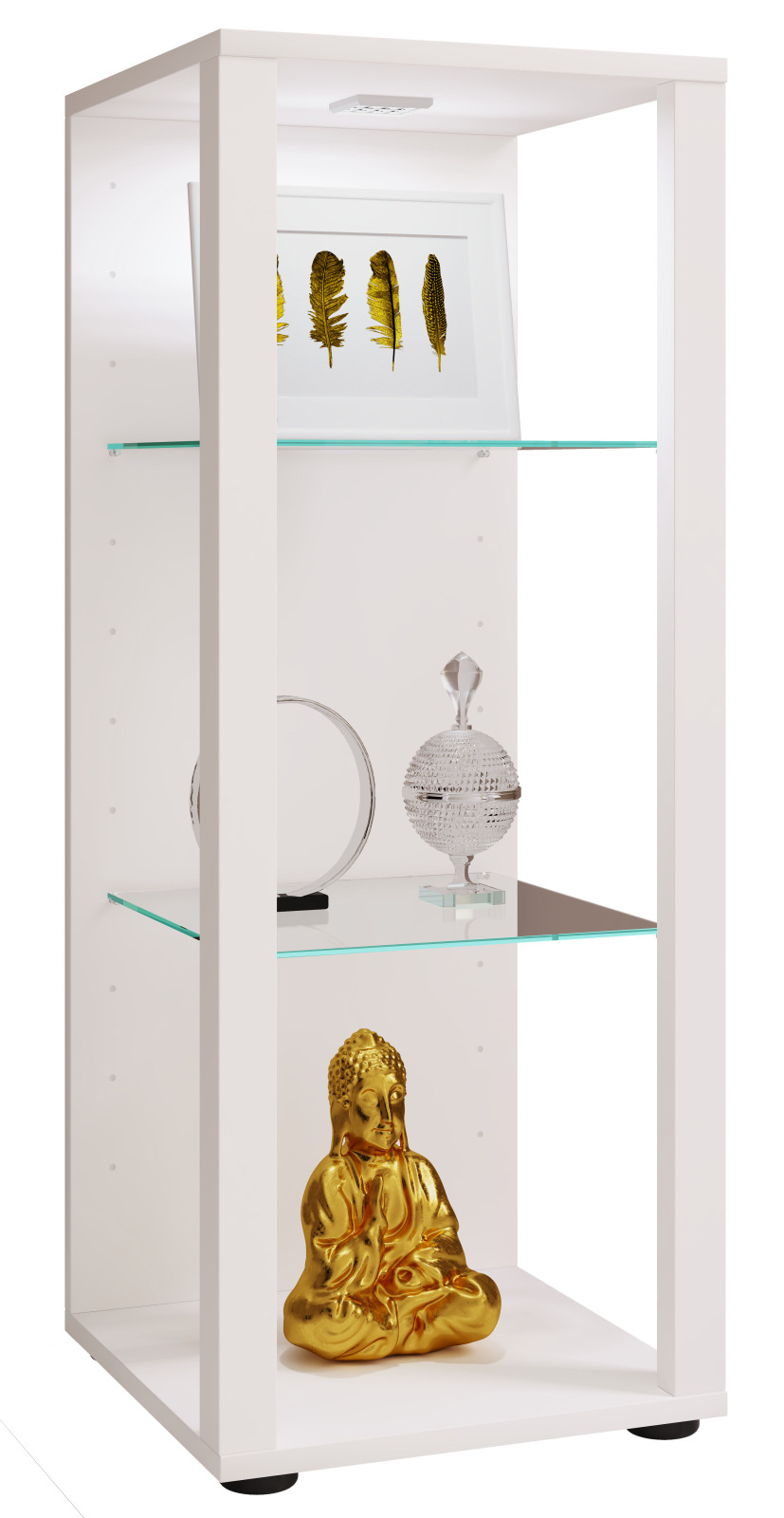 Vitrine GLASOL M - weiß - 35x90 cm
