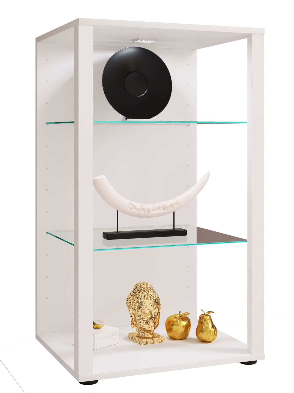 Vitrine GLASOL XL - weiß - 52x90 cm