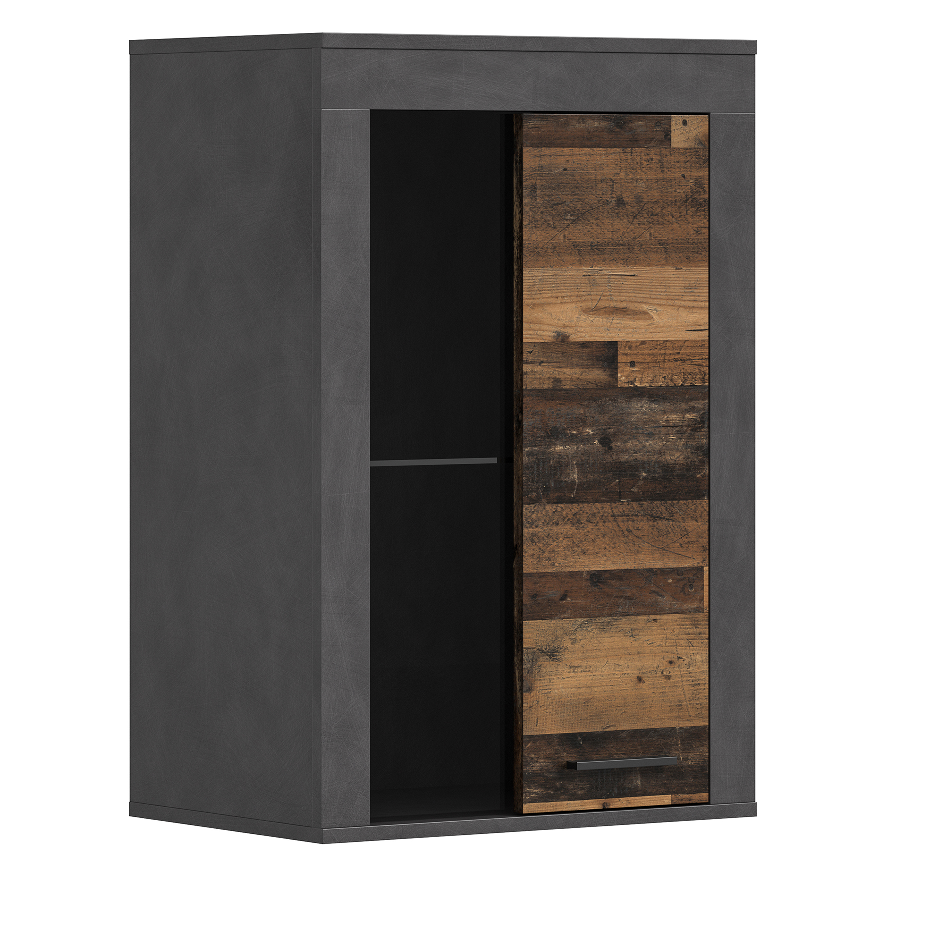 Vitrine JAM - Matera - Old Wood - 88 cm hoch