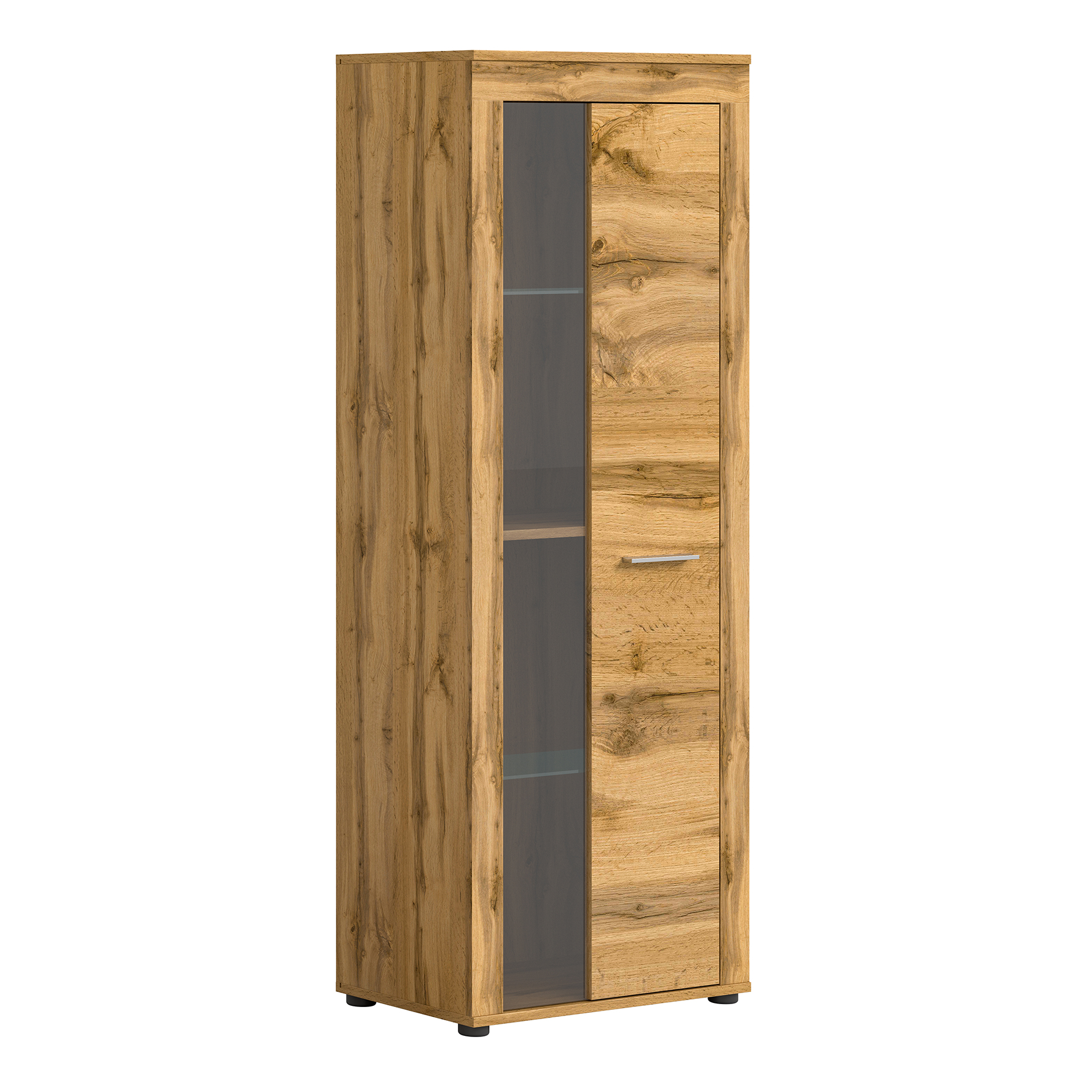 Vitrine JAM - Wotan Eiche - 159 cm hoch