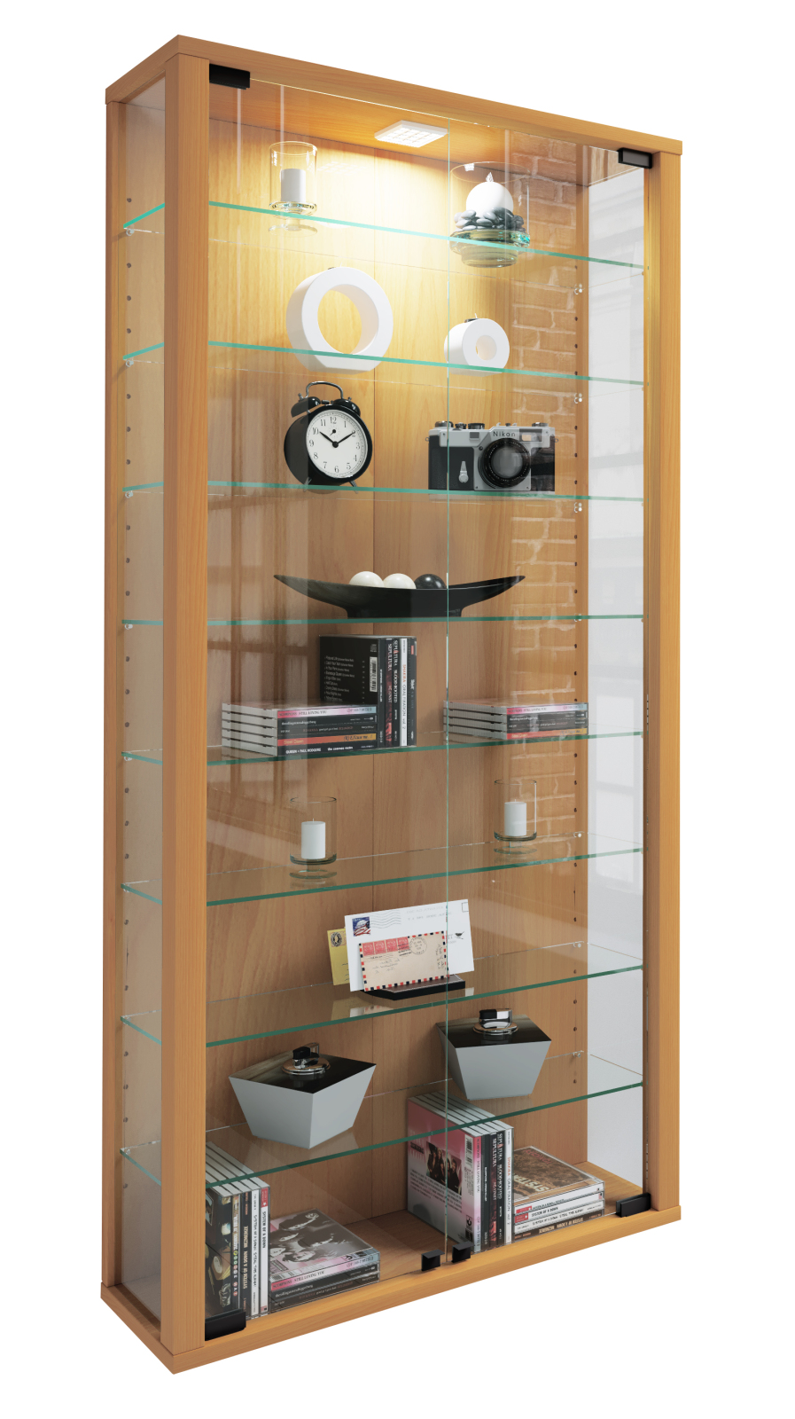 Vitrine LUMO MAXI - Buche - 59 cm