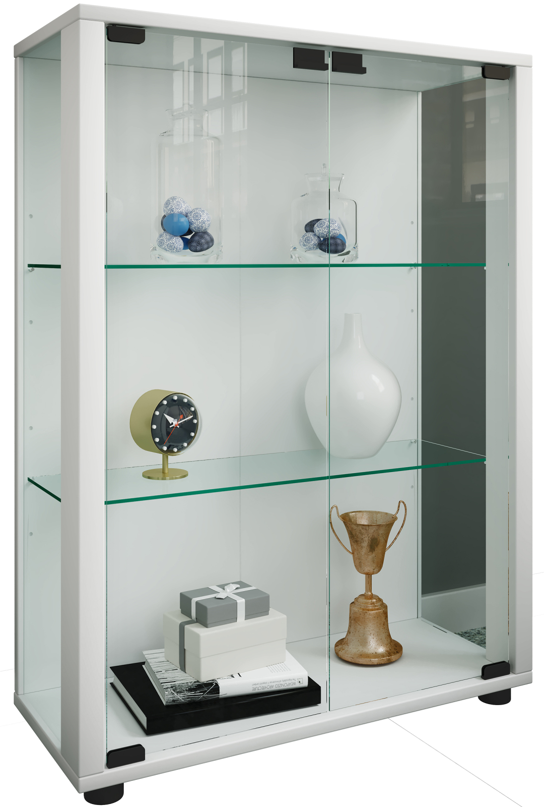 Vitrine SINTALO - weiß - 60 cm