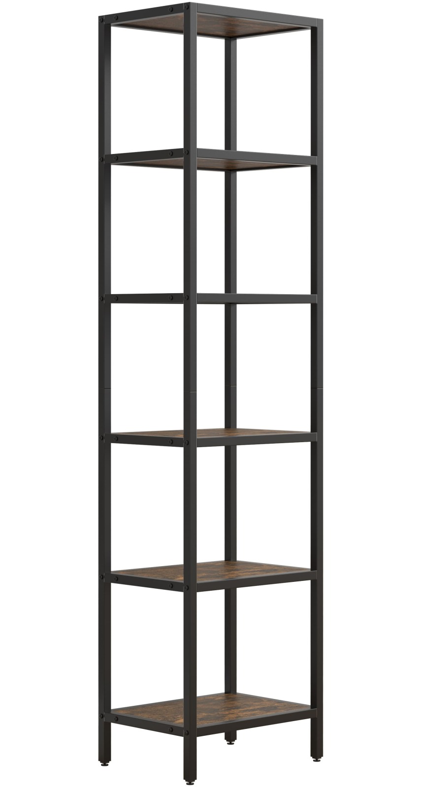 Vitrine VINALI M - schwarz - Industrial-Style - 165 cm