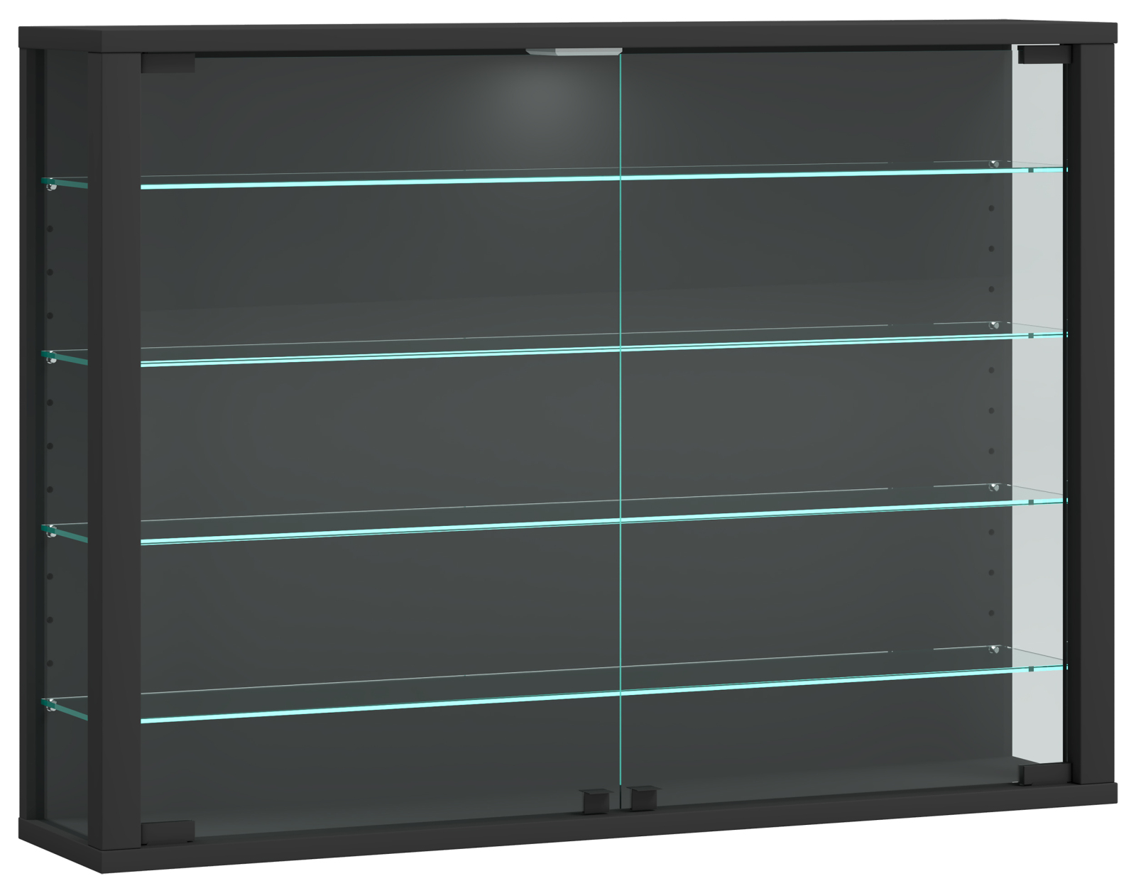 Vitrine VITROSA L - anthrazit - 82,6 cm breit