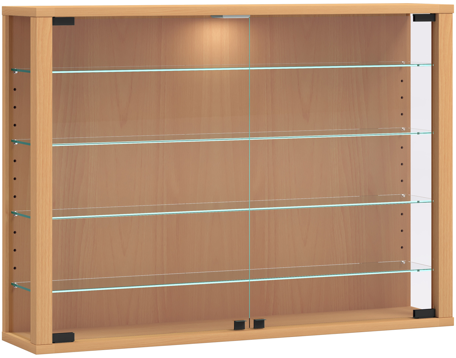 Vitrine VITROSA L - Buche - 82,6 cm breit