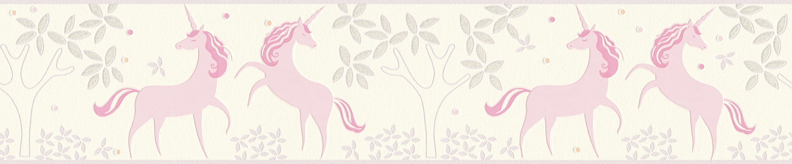 Vlies-Borte BOYS & GIRLS 6 - rosa-grau - 13 cm